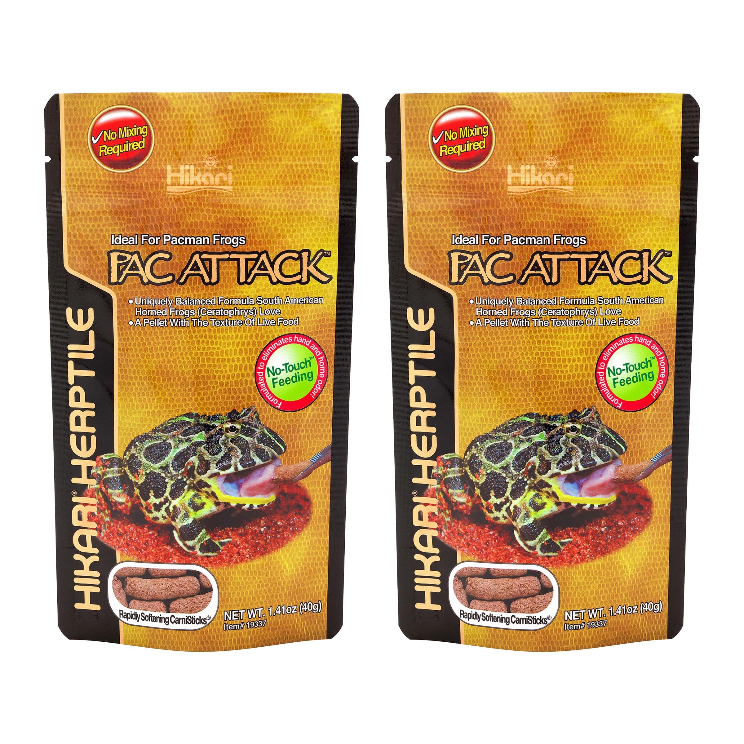(2 Pack) Hikari Packman Frog PAC Attack Food - 1.41 Ounce Each