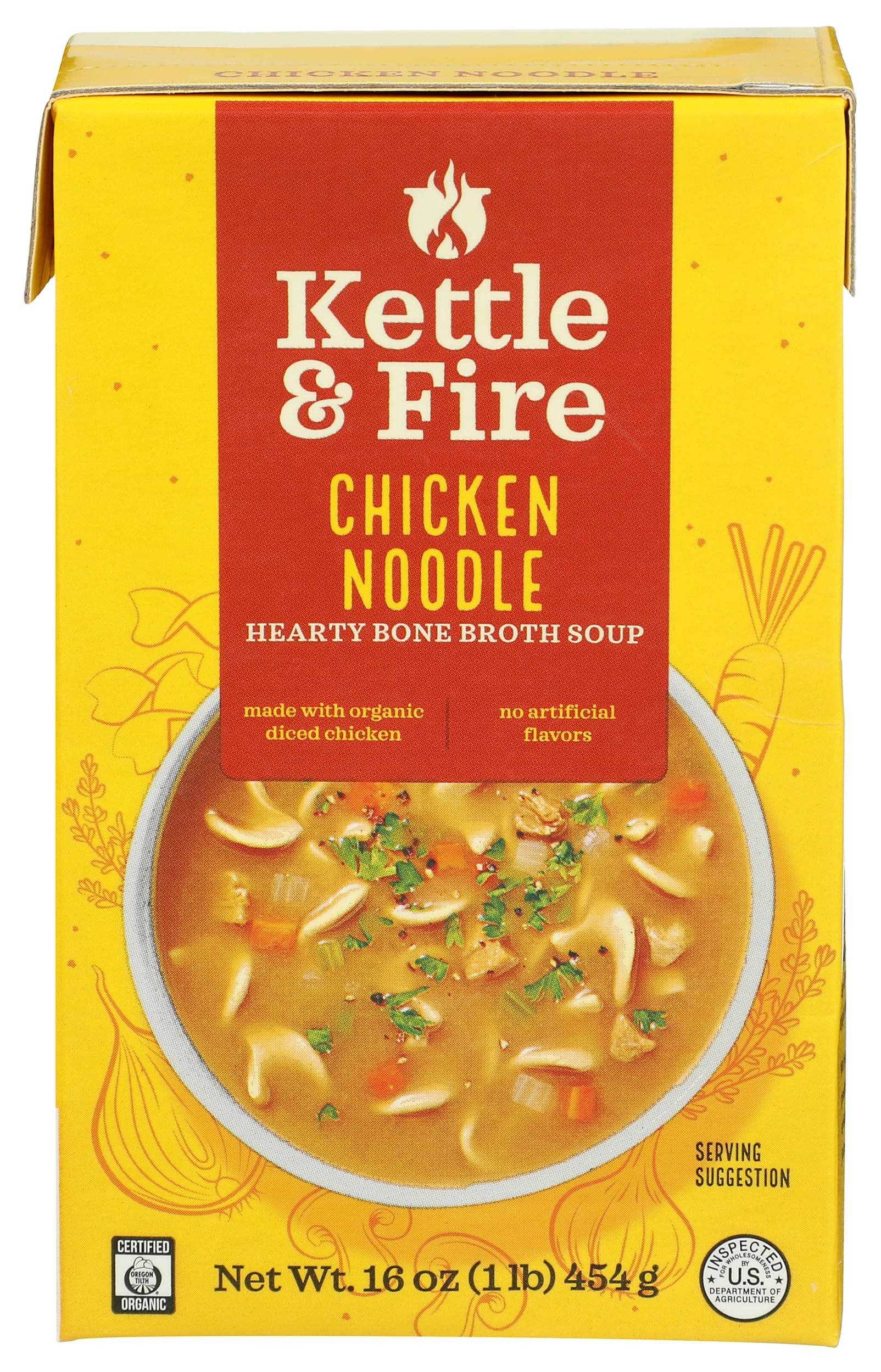 Kettle And Fire Soup Chicken Noodle 16 OZ