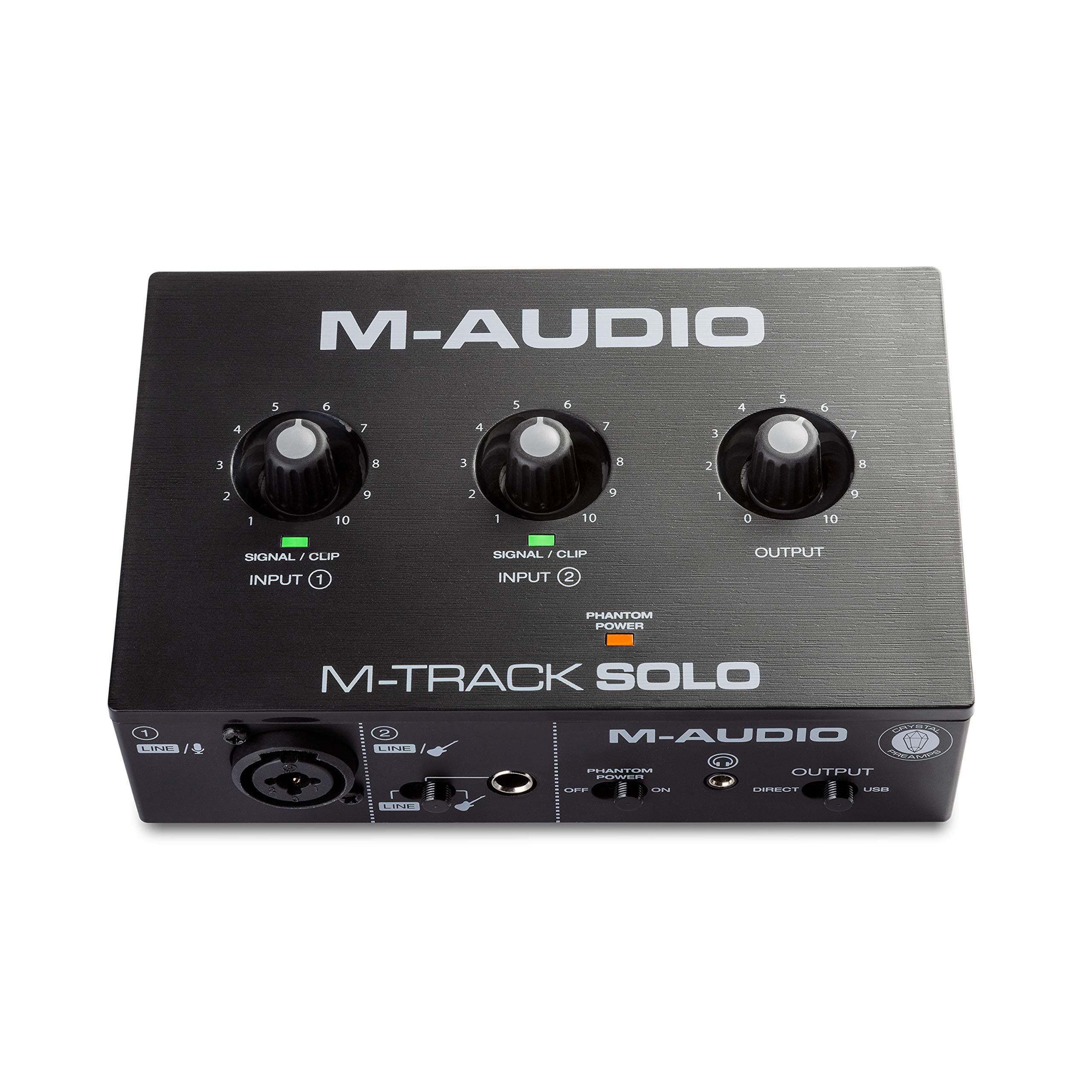 M-Track Solo USB Audio Interface for Recording, Streaming and Podcasting with XLR, Line and DI Inputs, Plus a Software Suite Included
