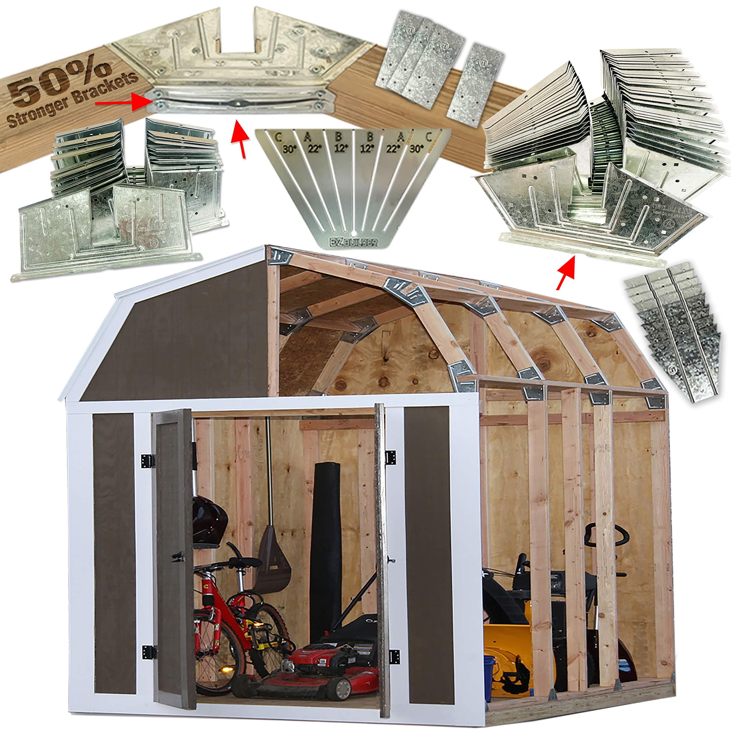 EZ Shed 70188 Barn Style Instant Framing Kit