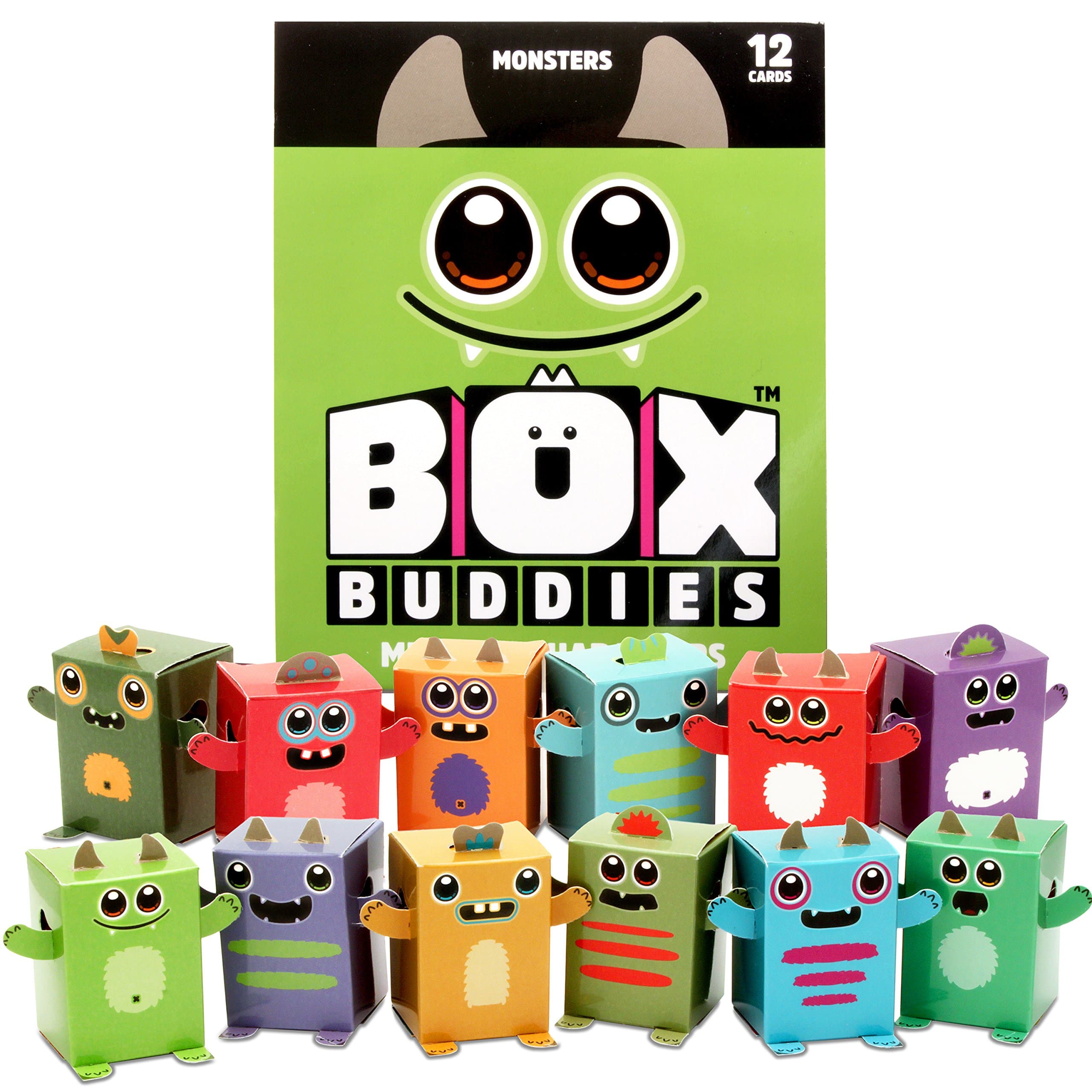 Box Buddies Monsters - Pack of 12 Mini Box Monsters