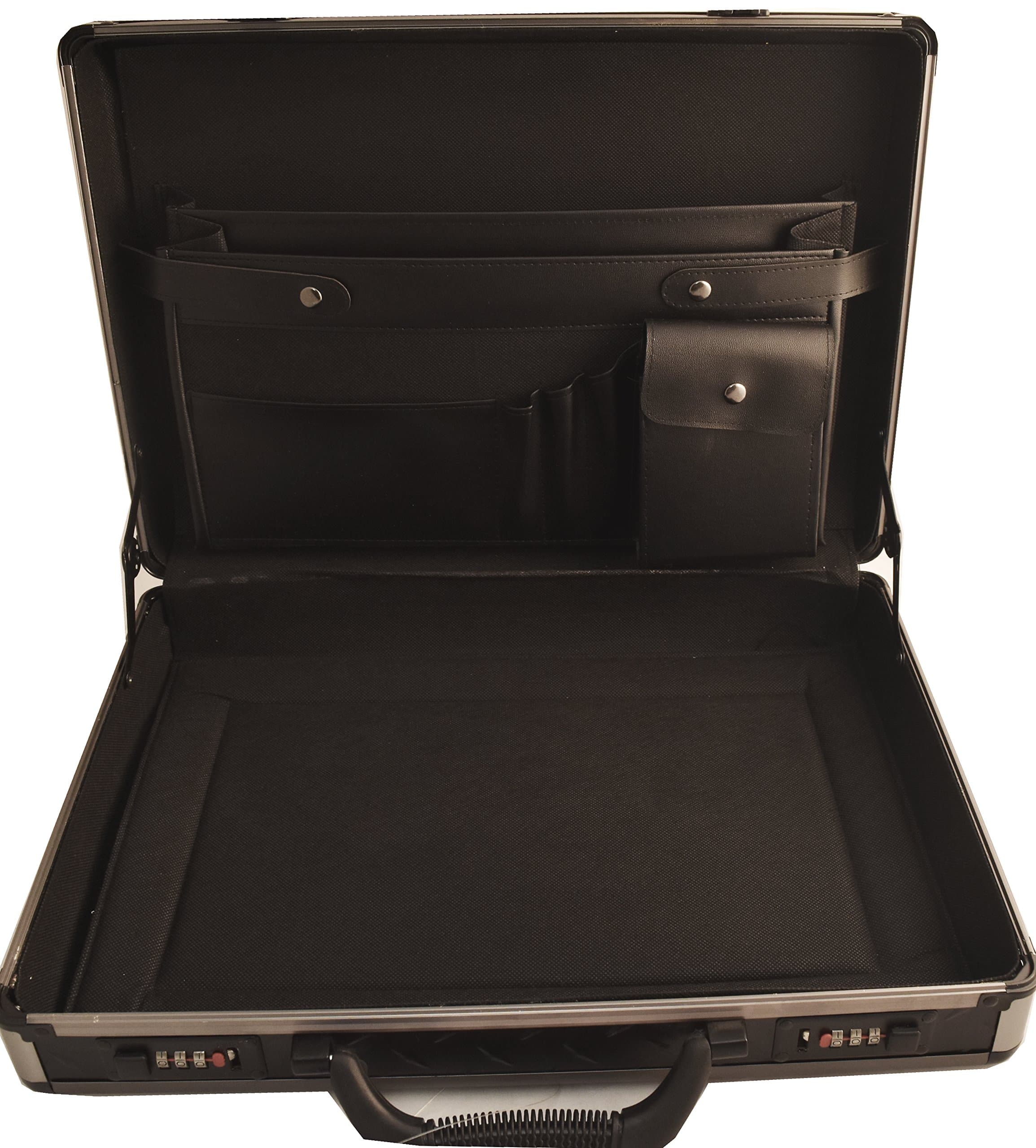 Gearcase Heavy Duty Briefcase with Dual Combination Locks + Expandable Pockets