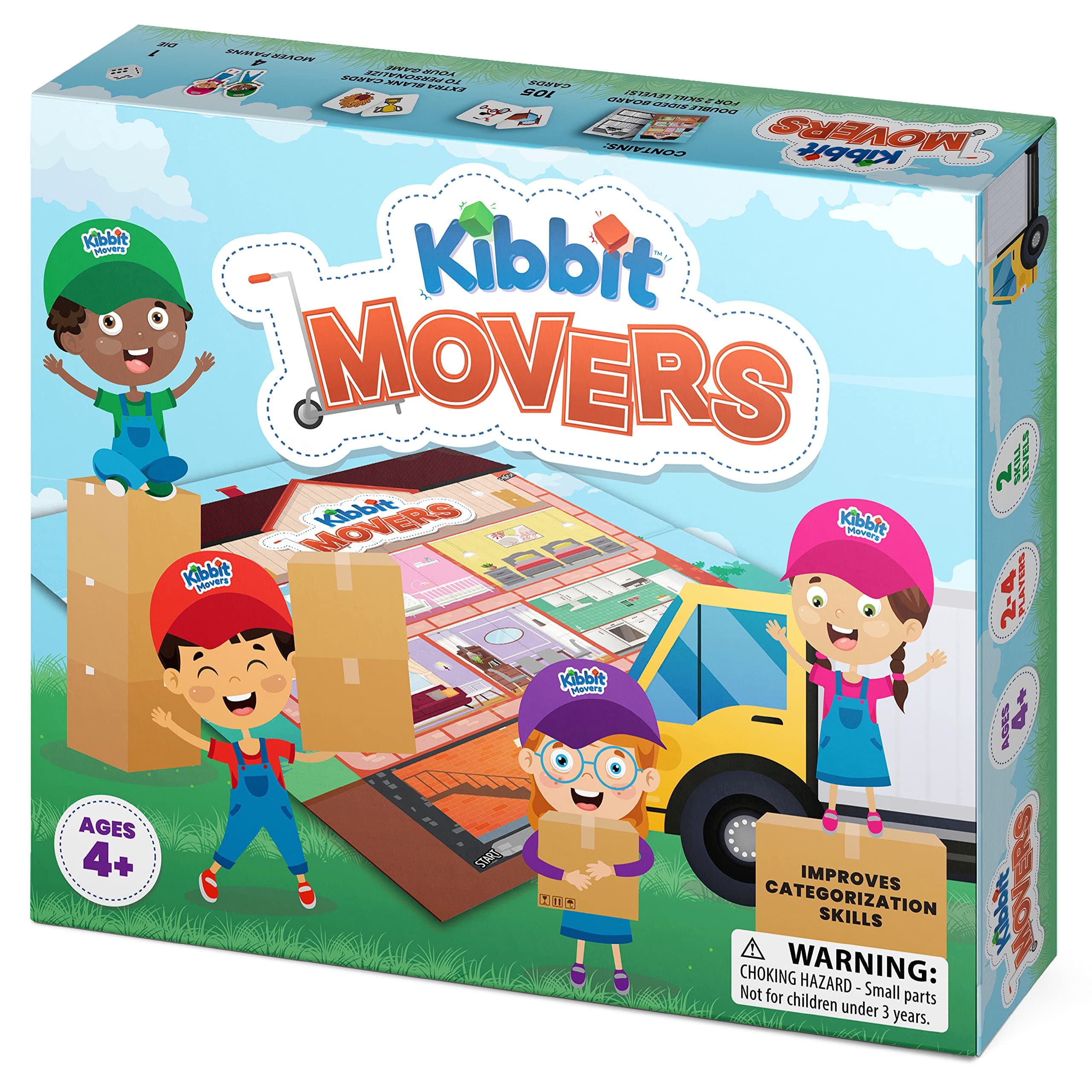 Movers - Educational Board Game for Improving Categorization, Vocabulary, and Receptive and Expressive Language Skills
