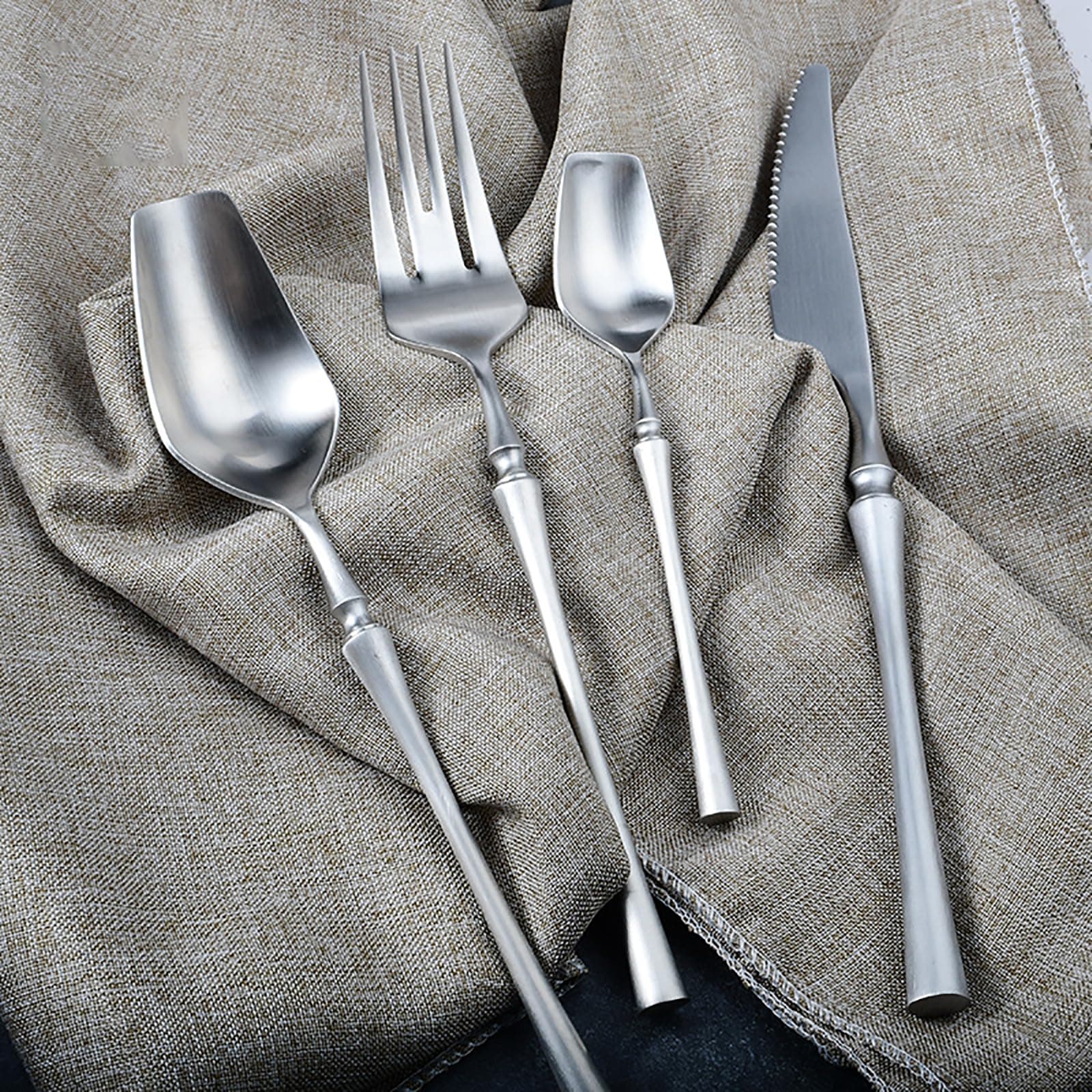 Exquisite silverware set for 8 elegant 18/8 stainless steel flatware set forks spoons and knives set eating utensils sets for family gathering corporate dinner gift choice dishwasher safe (32piece)