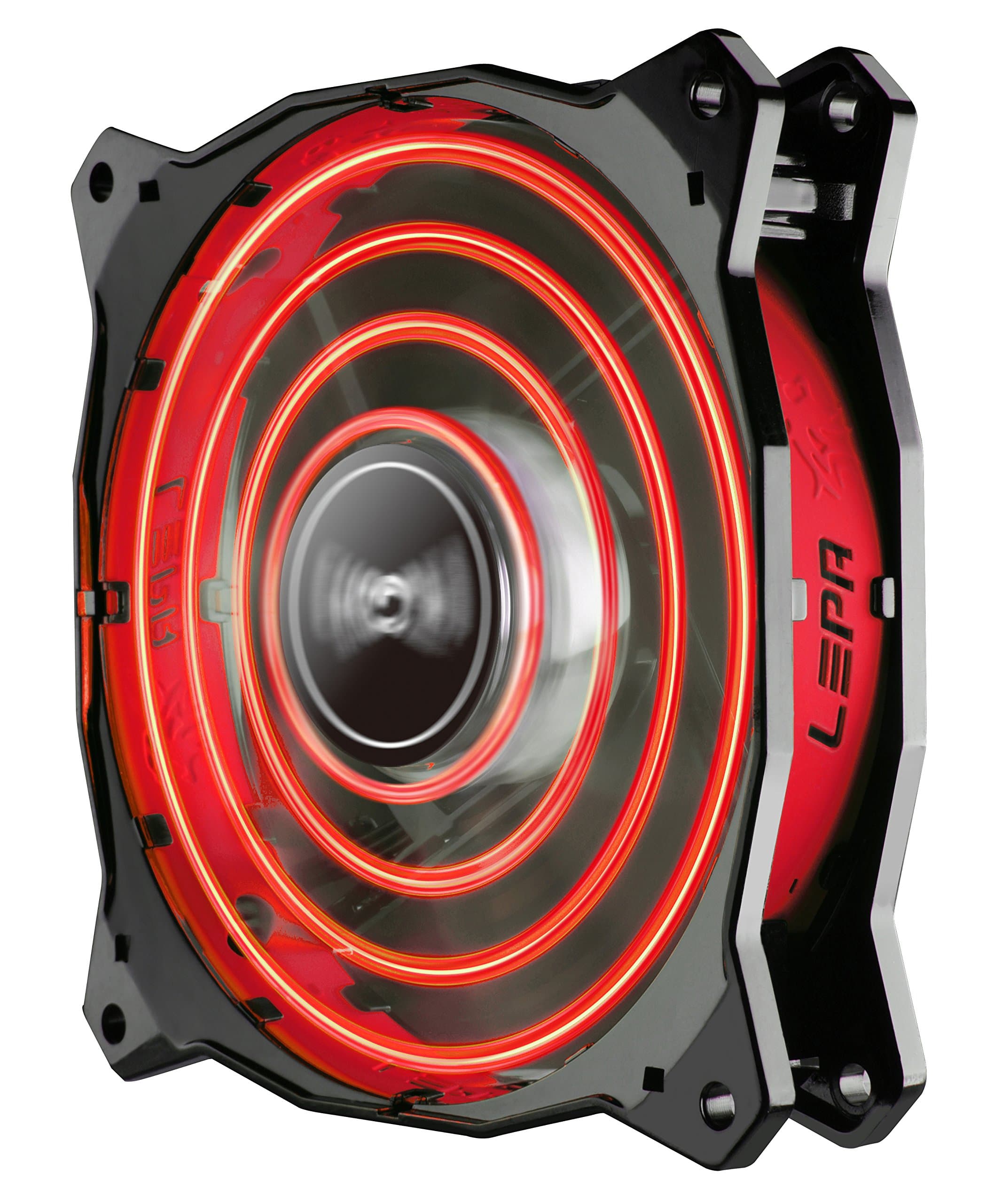 LEPA Chopper Advance 120mm High Performance LED PC Case Fan, Red - LPCPA12P-R