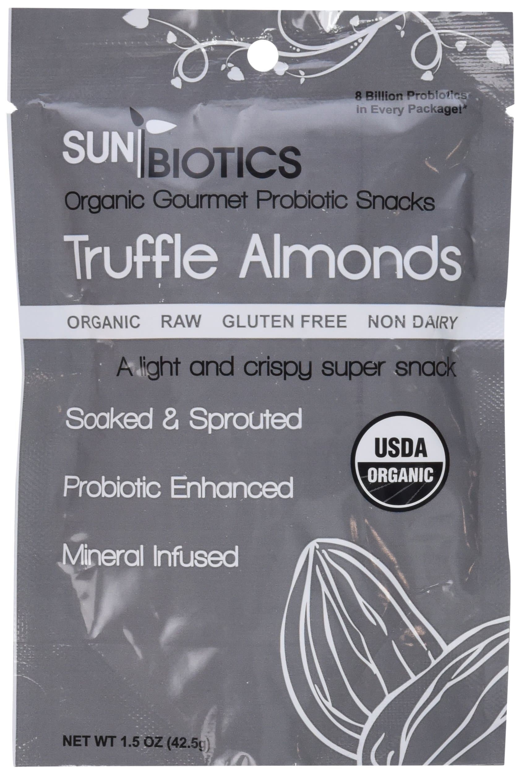 Sunbiotics Truffle Almonds with Probiotics 1.5 oz Pkg
