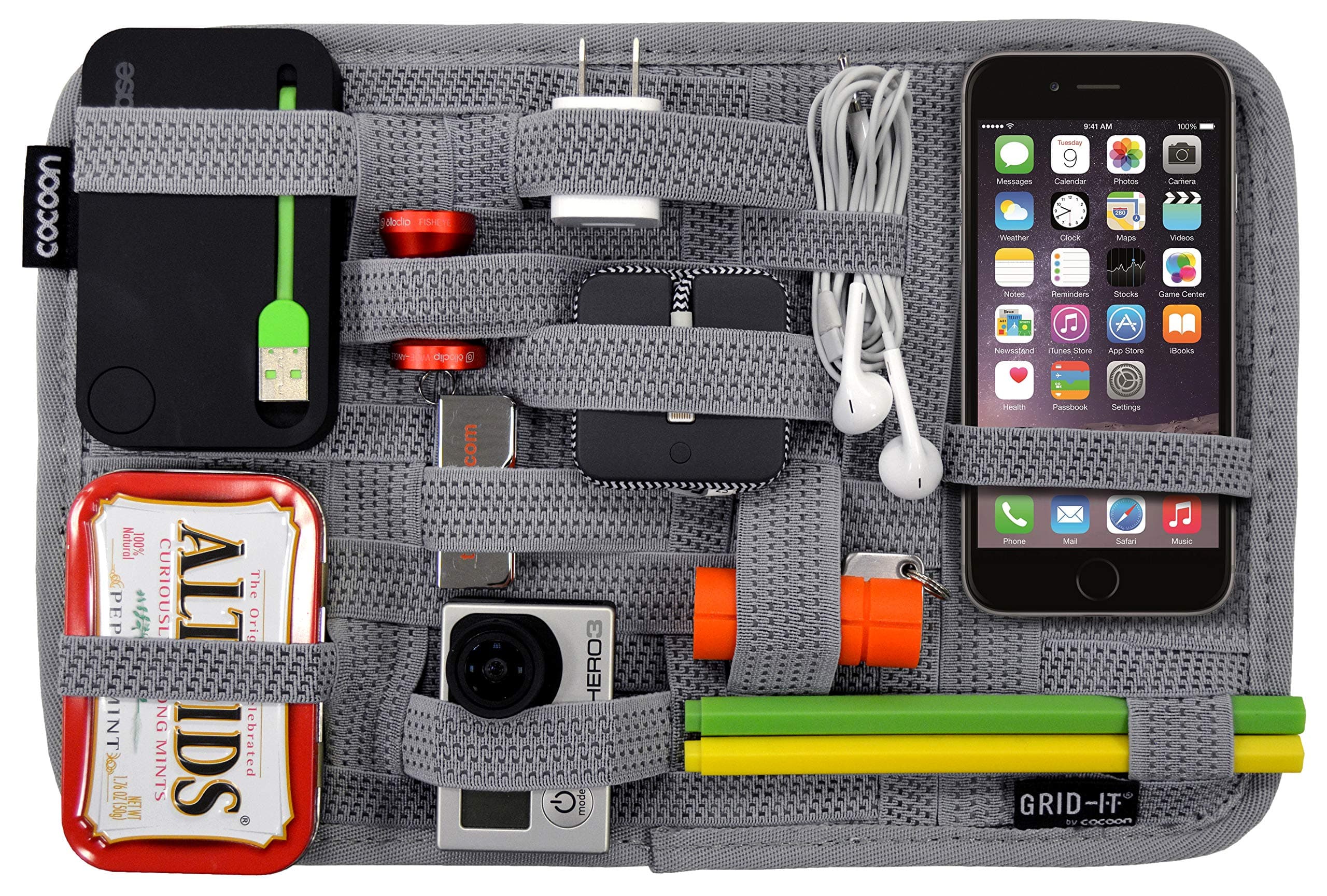 Cocoon Innovation CPG10GY GRID-IT! Organizer Medium 12 Inch x 8 Inch, Grey