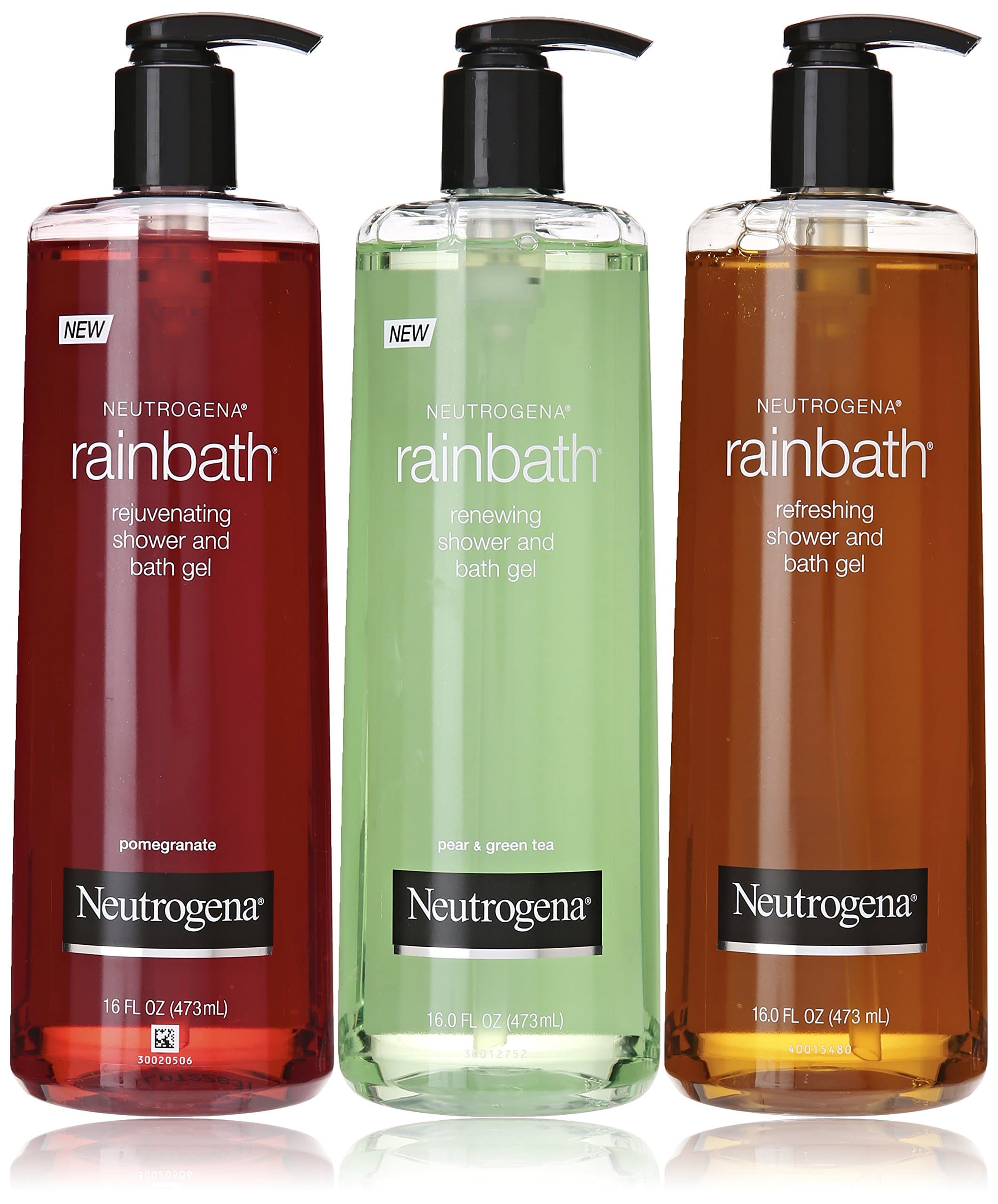 Rainbath Multi-pack of 3, 1 Original Formula, 1 Pomegranate and 1 Pear & Green Tea, 16 fl.