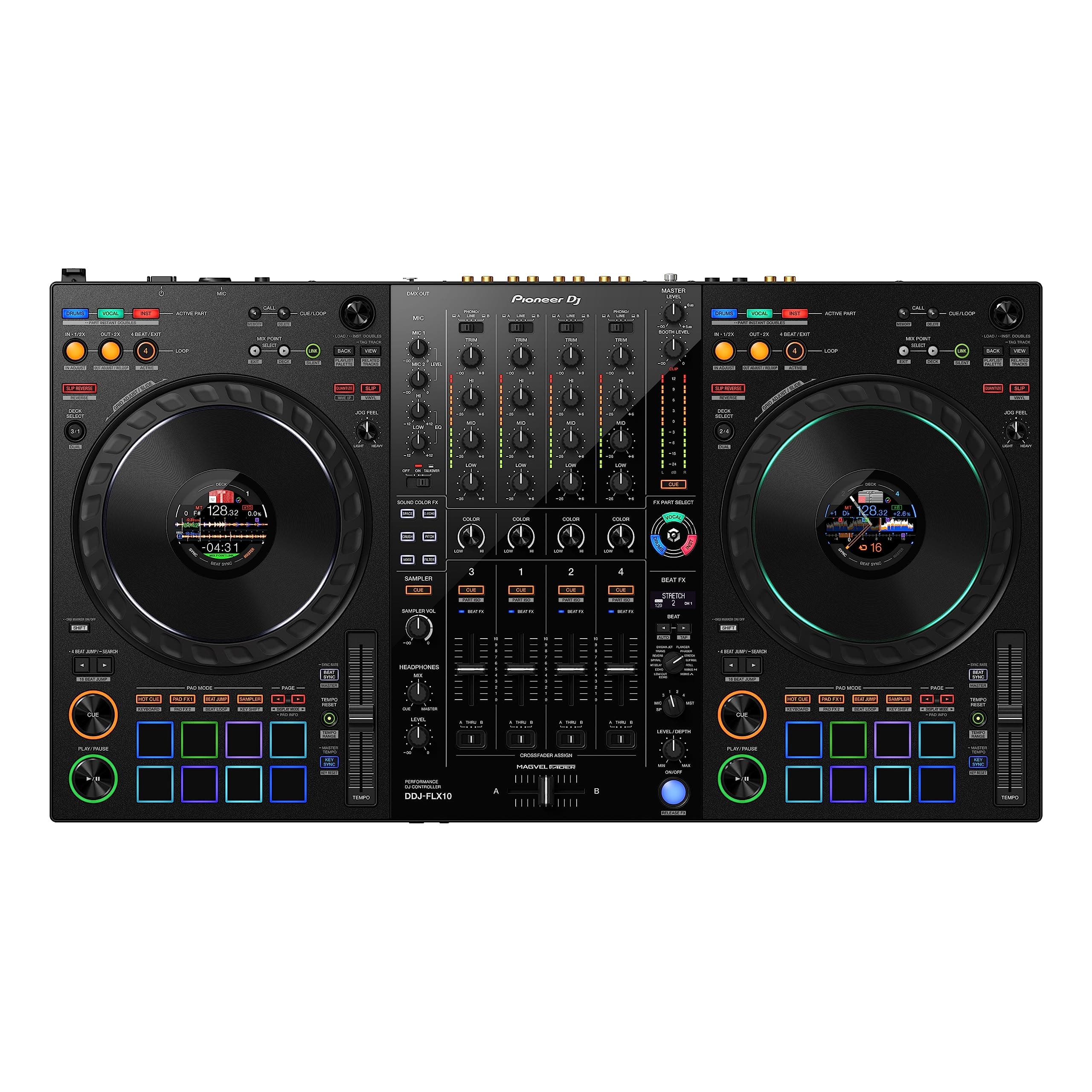 DDJ-FLX10 Limited Edition - 4-channel DJ controller for Rekordbox & Serato - Black