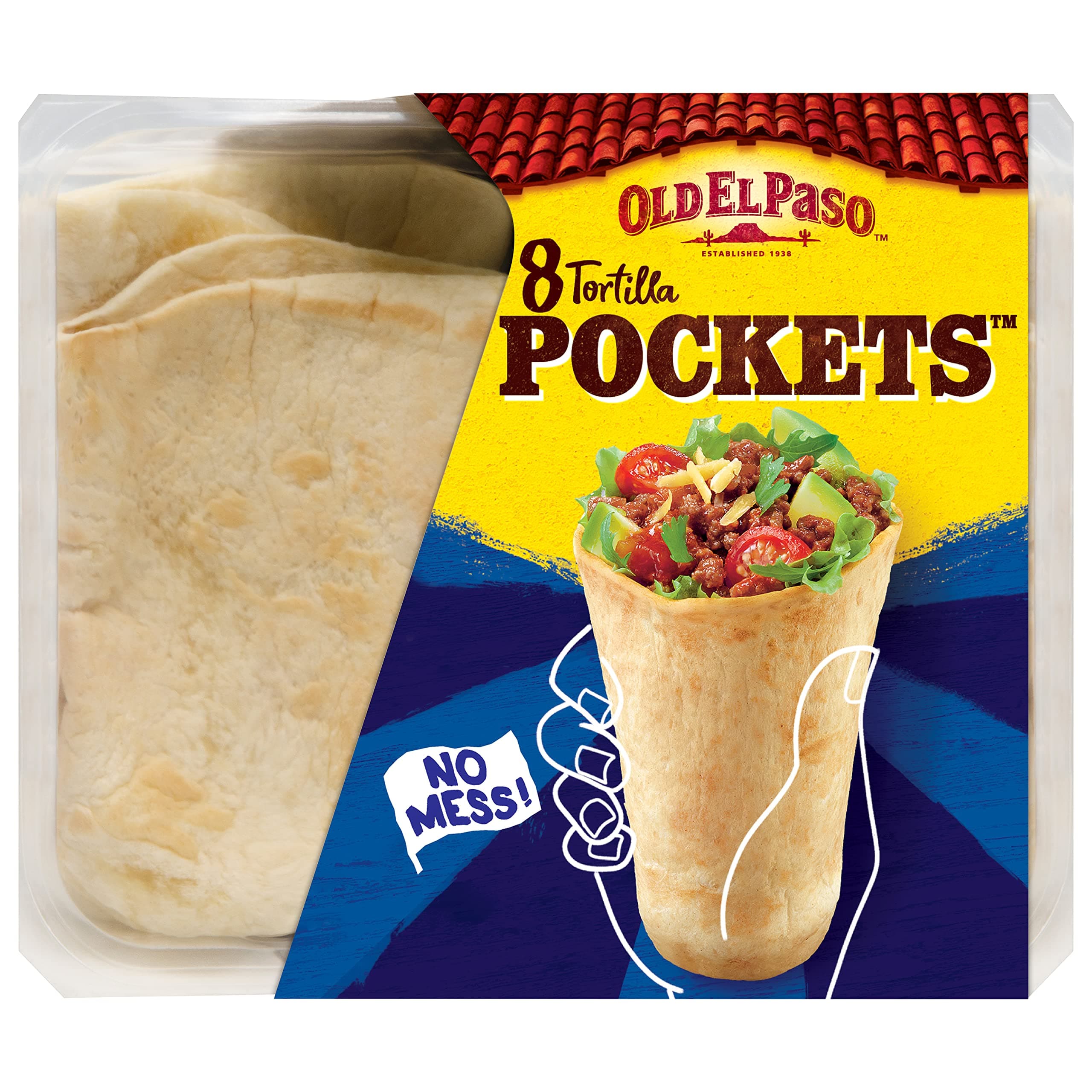 Old El Paso Tortilla Pockets, Pack of 8