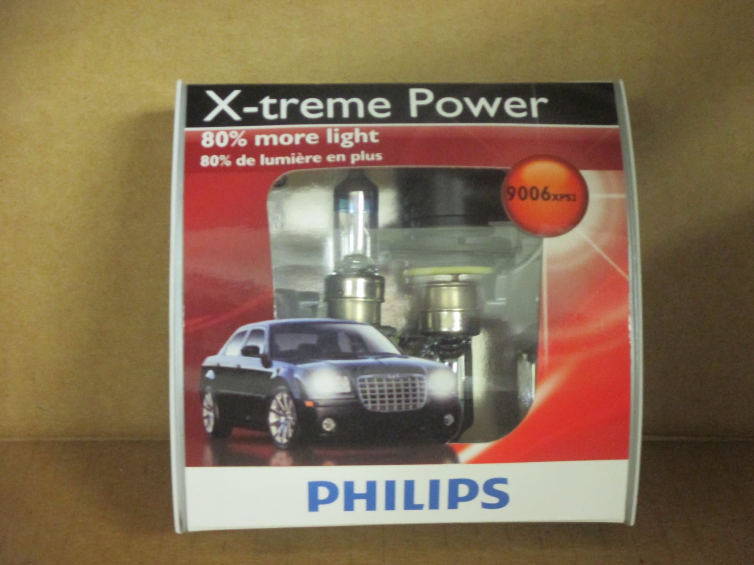 Philips 9006 X-treme Power Headlight Bulbs (Low-Beam), Pack of 2