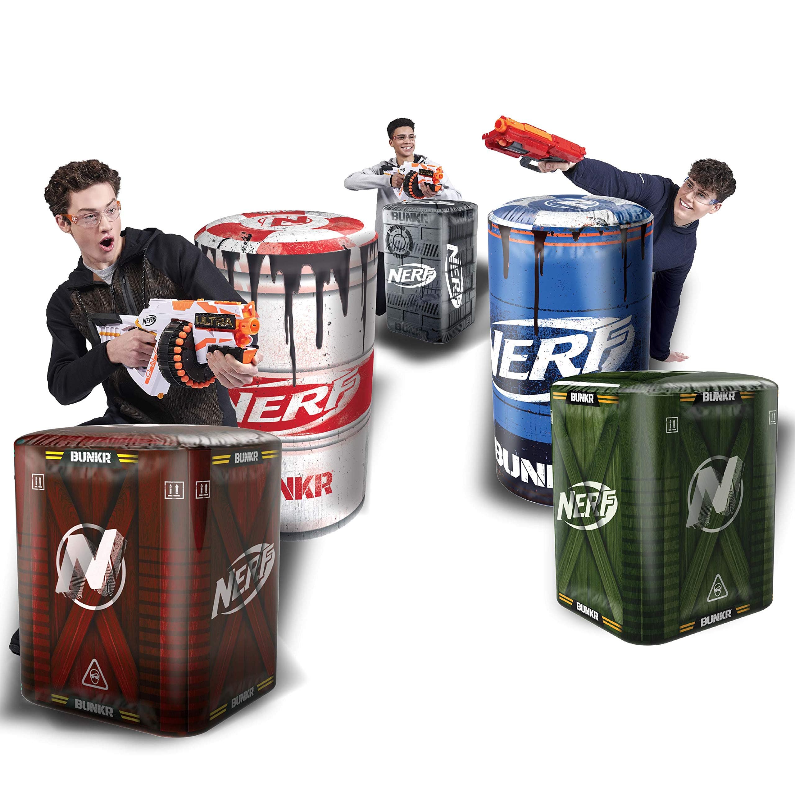 Nerf Bunkr Royal Set - Inflatable For Use With All Indoor & Outdoor Battle Zones Game Fields, 8+ Years