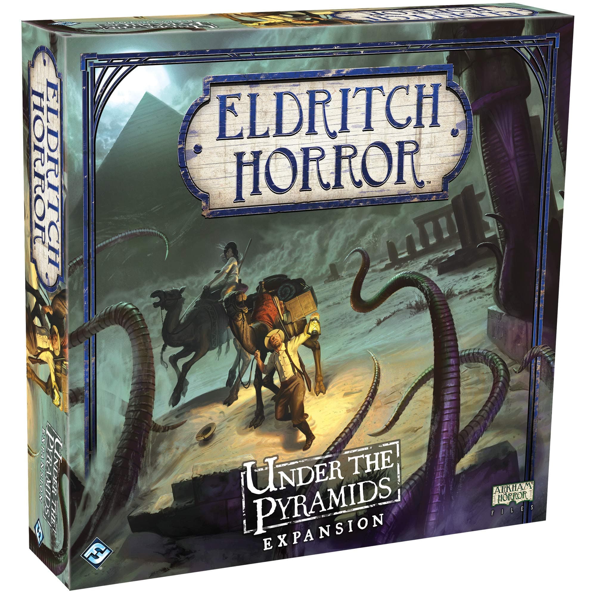 Eldritch Horror Under the Pyramids Board Game EXPANSION - Unearth Ancient Secrets in Egypt! Mystery Game for Adults, Ages 14+, 1-8 Players, 2-4 Hour Playtime, Made by Fantasy Flight Games