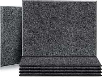 Large Acoustic Panels 40cm x 30cm, 6 Pack High Density Sound Proof Padding, Self-Adhesive Soundproof Wall Panels for Studio Ceiling Home Office Acoustic Treatment