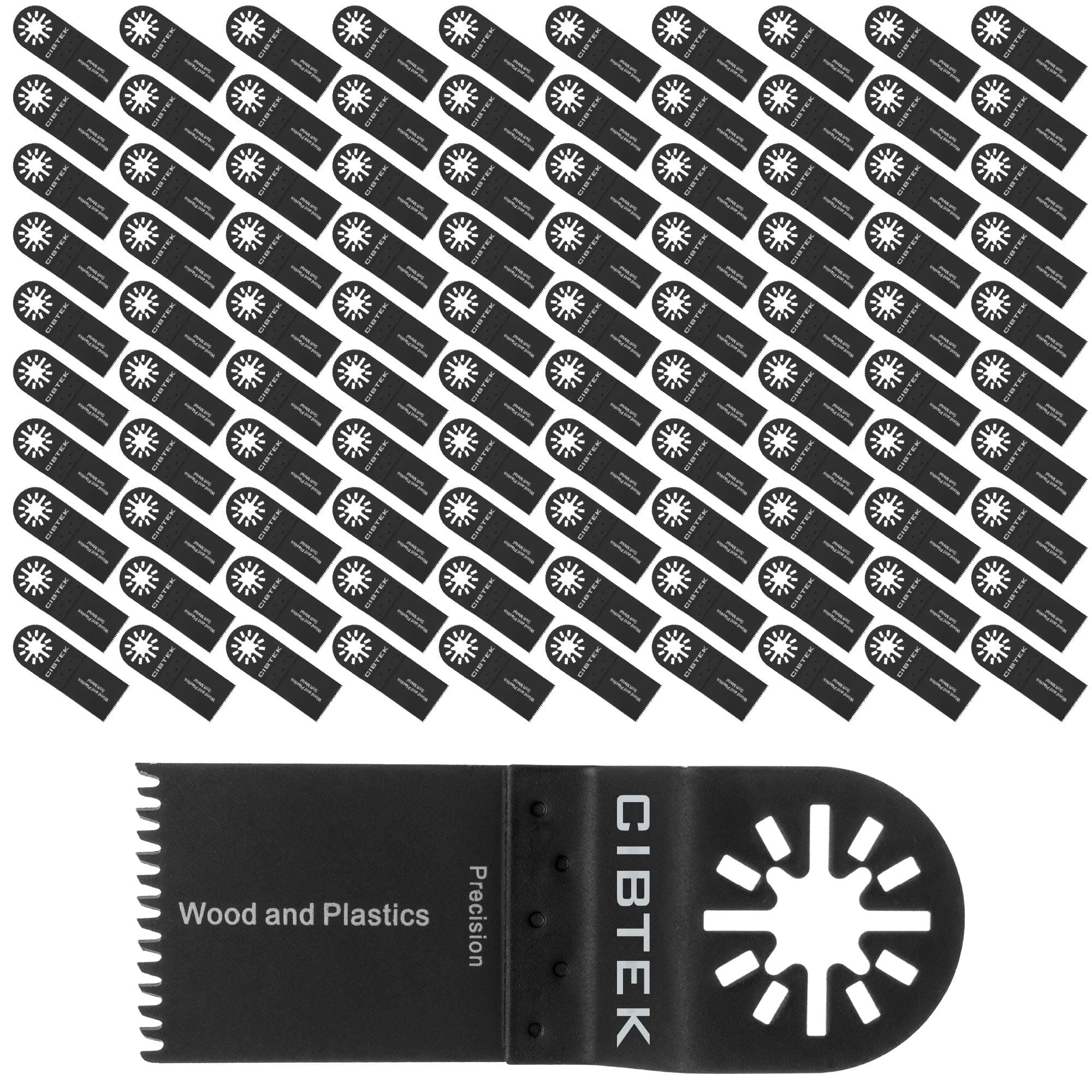 Cibtek Oscillating Multitool 1 3/8" Wood/Plastic Percision Japan Blade (100 PACK)