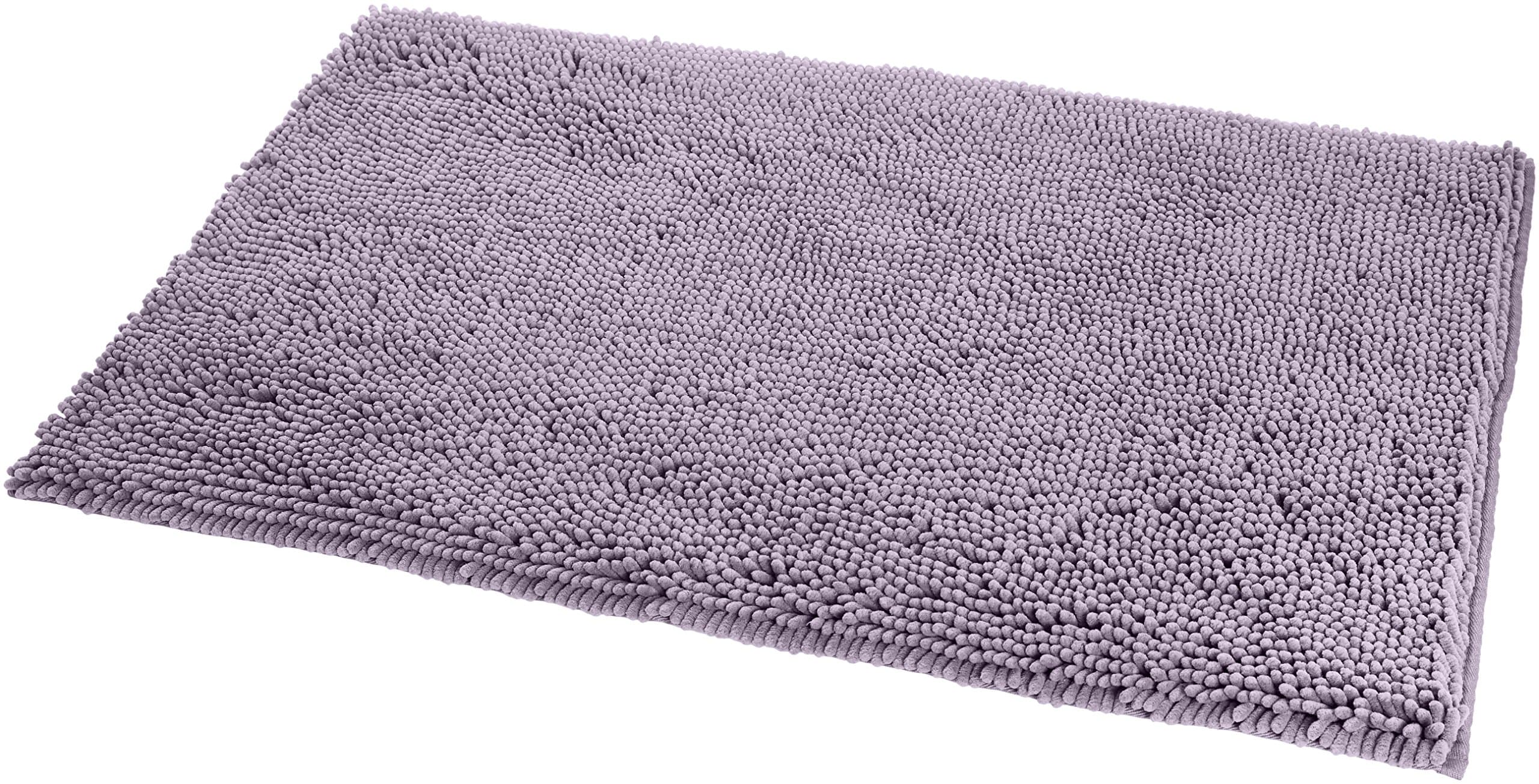 Amazon Basics Non-Slip Microfiber Absorbent Plush Shag Bathroom Rug Mat, Machine Washable, 21" x 34", Lavender