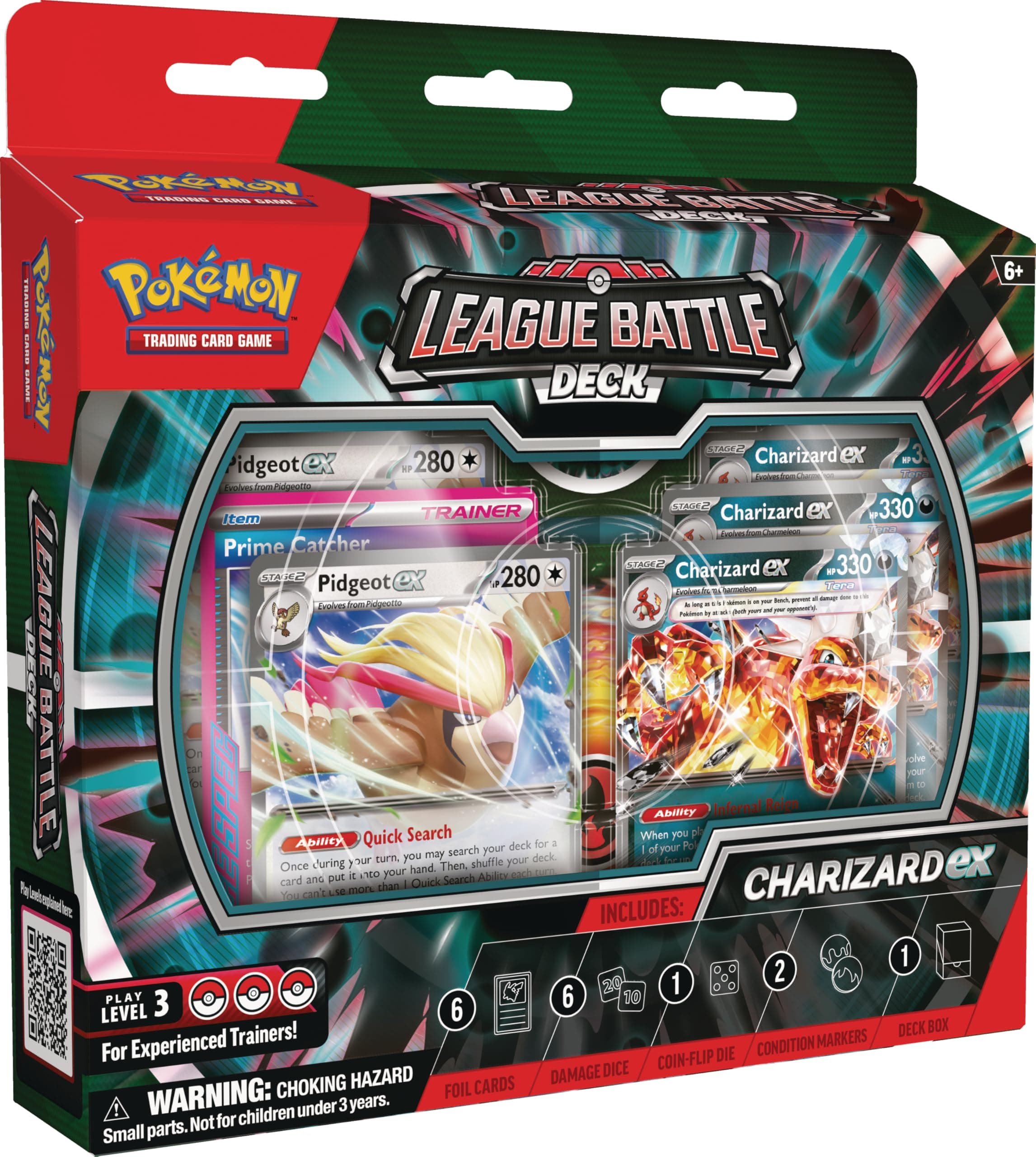 TCG: Charizard ex League Battle Deck (1 Ready-to-Play 60-Card Deck Including Charizard ex and Pidgeot ex)