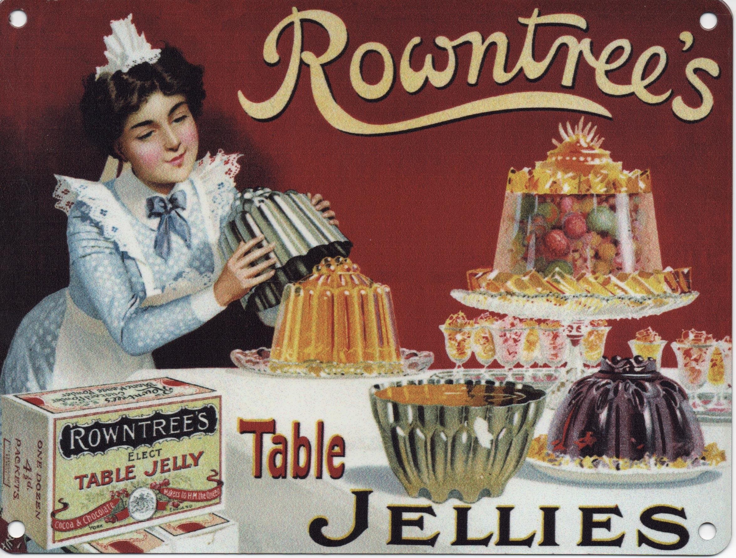 Rowntree's Table Jellies - Mini Metal Wall Sign