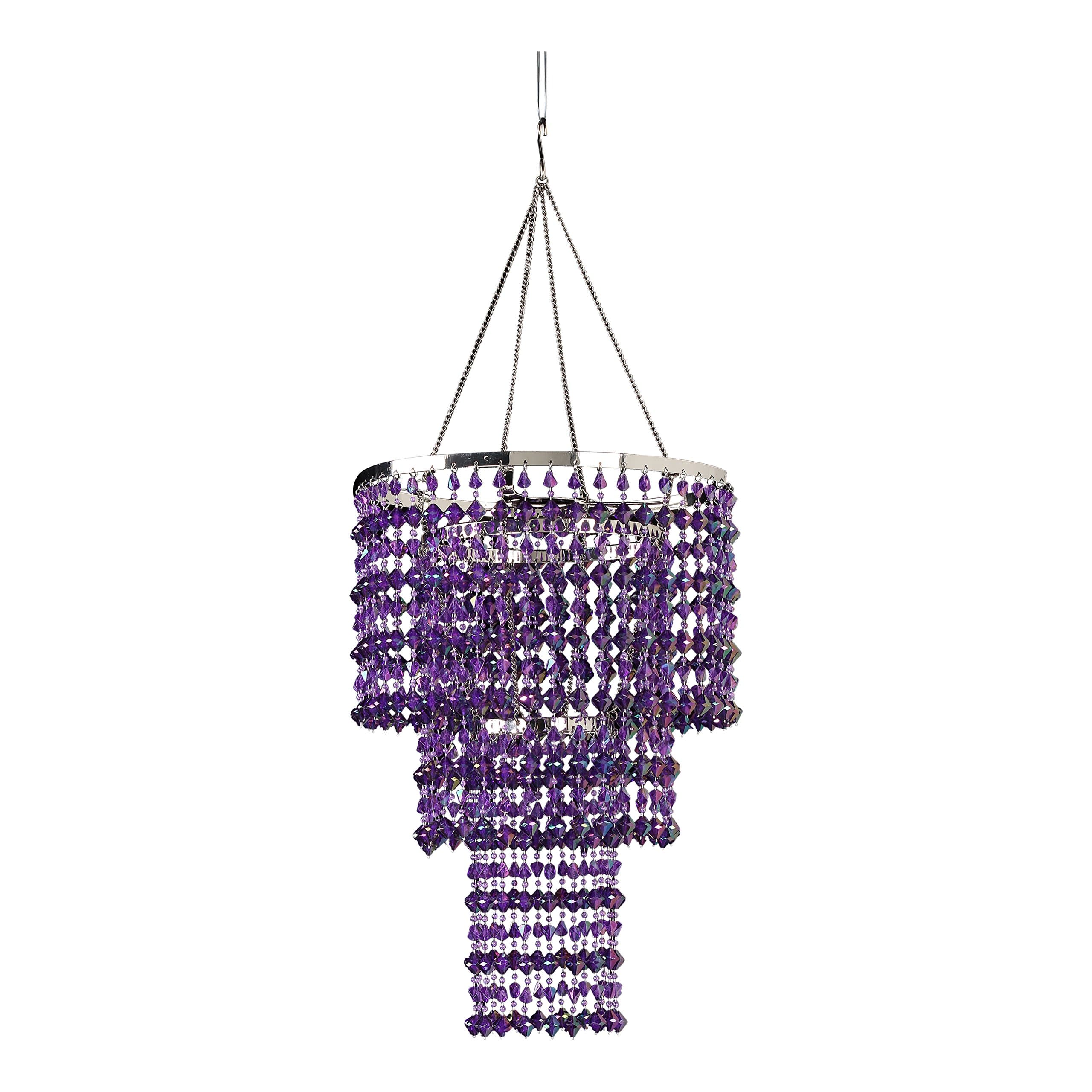 HLL14 Gemstone Chandelier, Purple