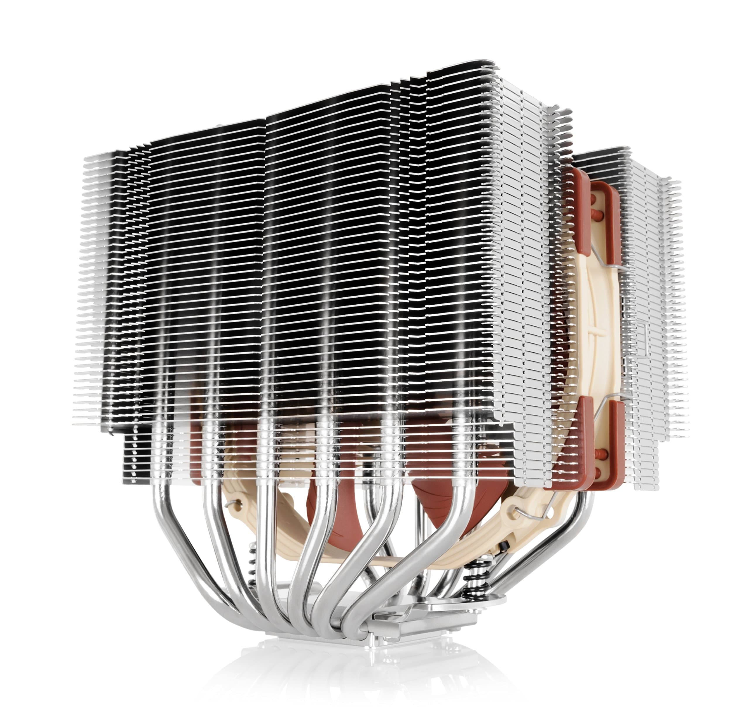 NH-D15S, Premium Dual-Tower CPU Cooler with NF-A15 PWM 140mm Fan (Brown)