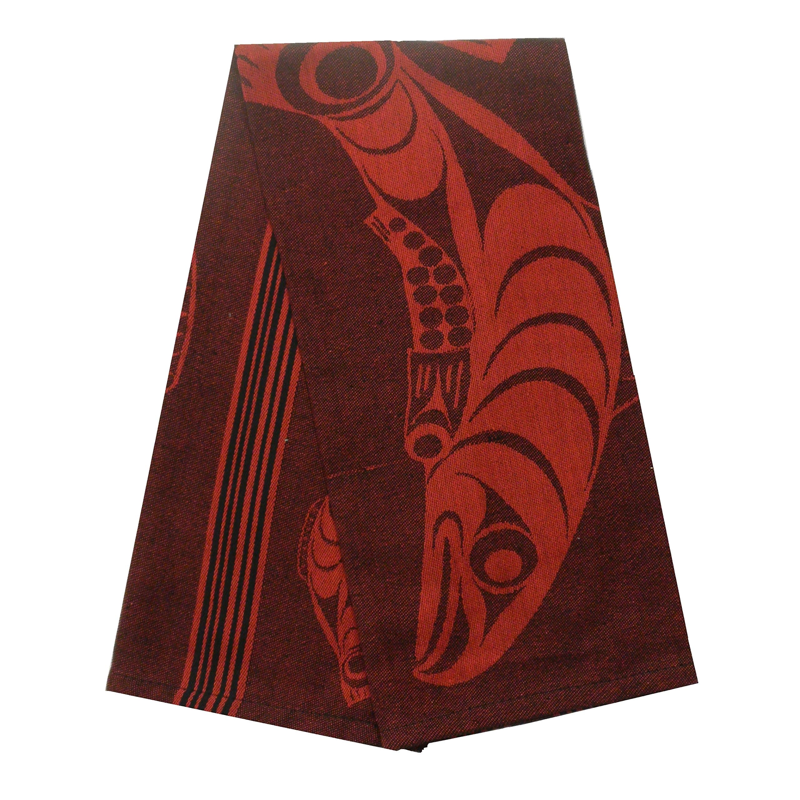 FunrrieNative Northwest Tea Towel with Salmon Design