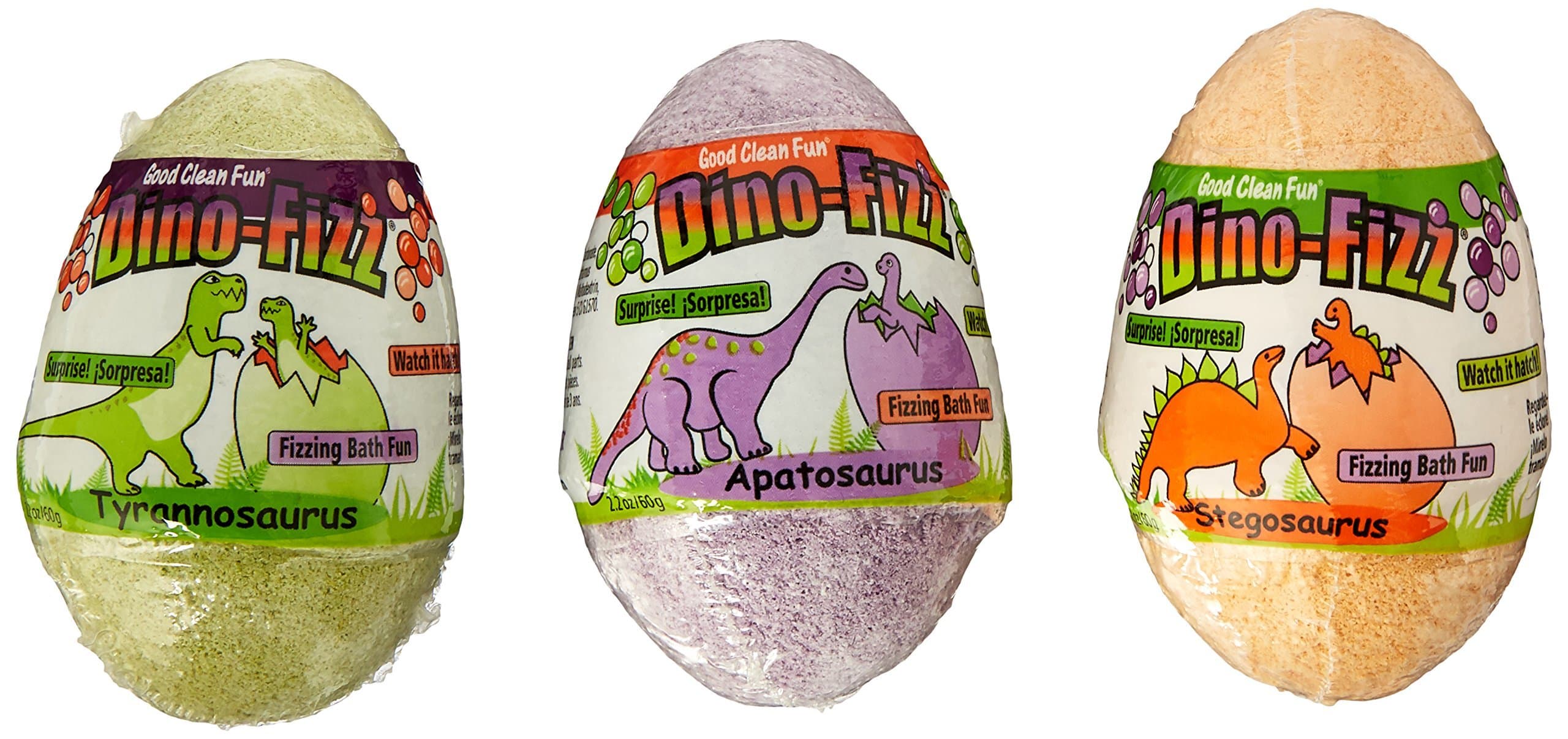 Good Clean Fun Dino Fizz Bath Bomb, Assorted, Pack of 12