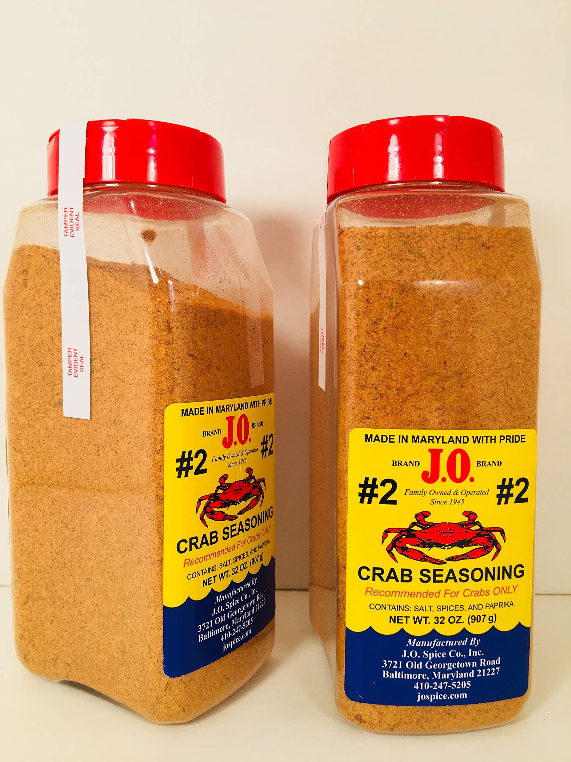 2 Pack J. O. #2 Crab seasoning 2-32 oz containers, Crab spice, Steam Crabs, Crab boil