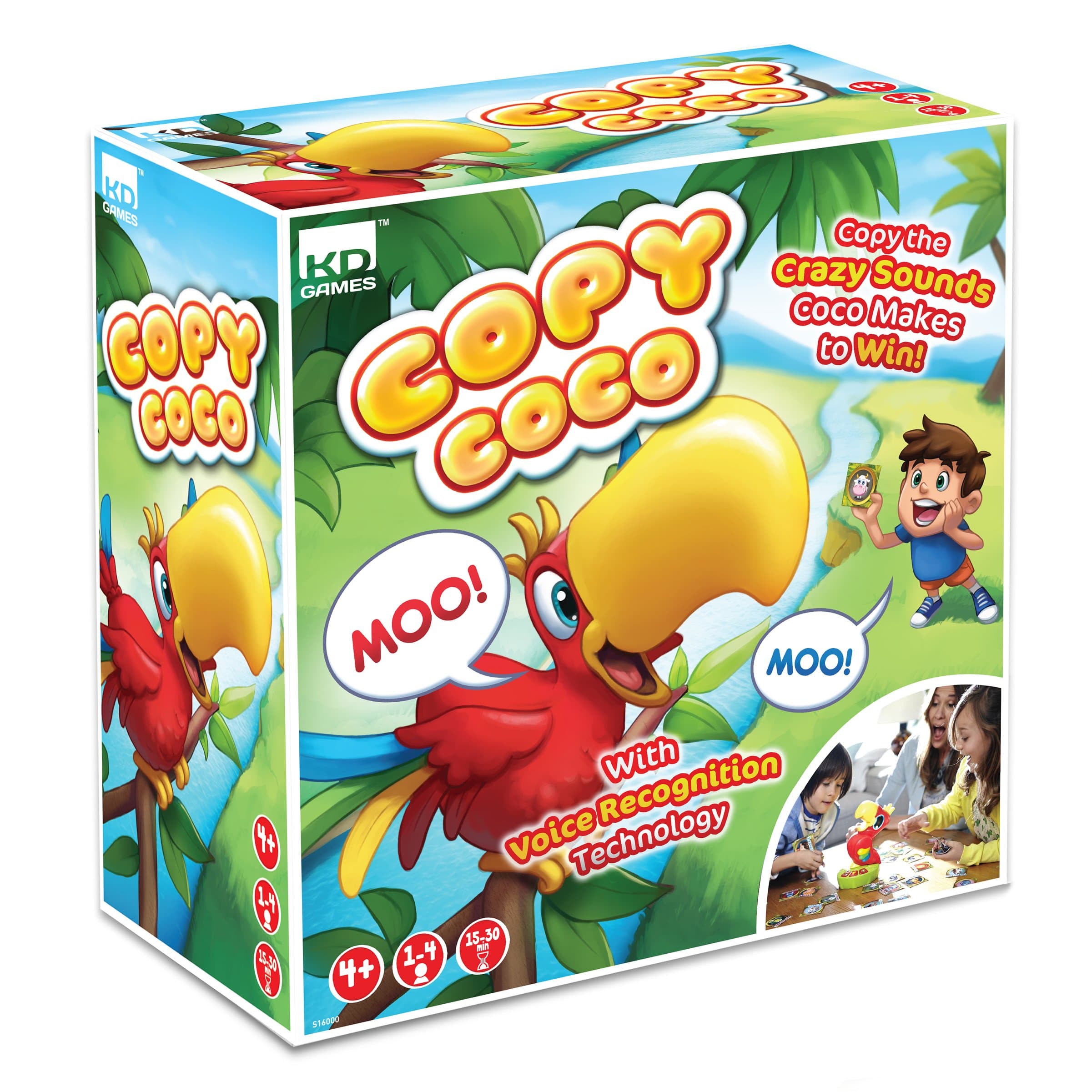 KD Kids Copy Coco Talking Parrot Game with Voice Recognition Technology