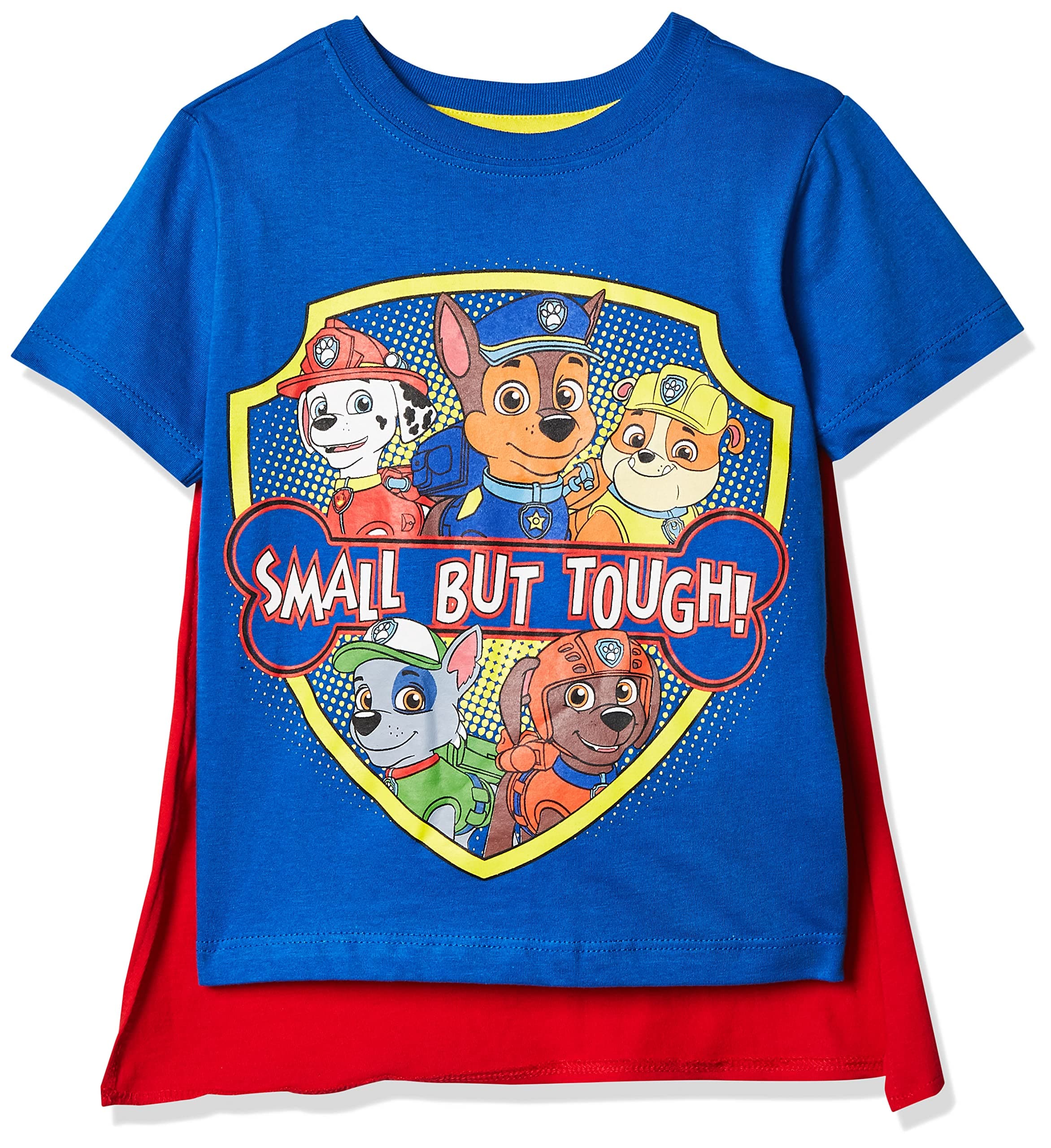 Boys Paw Patrol Small But Tough Cape T-Shirt