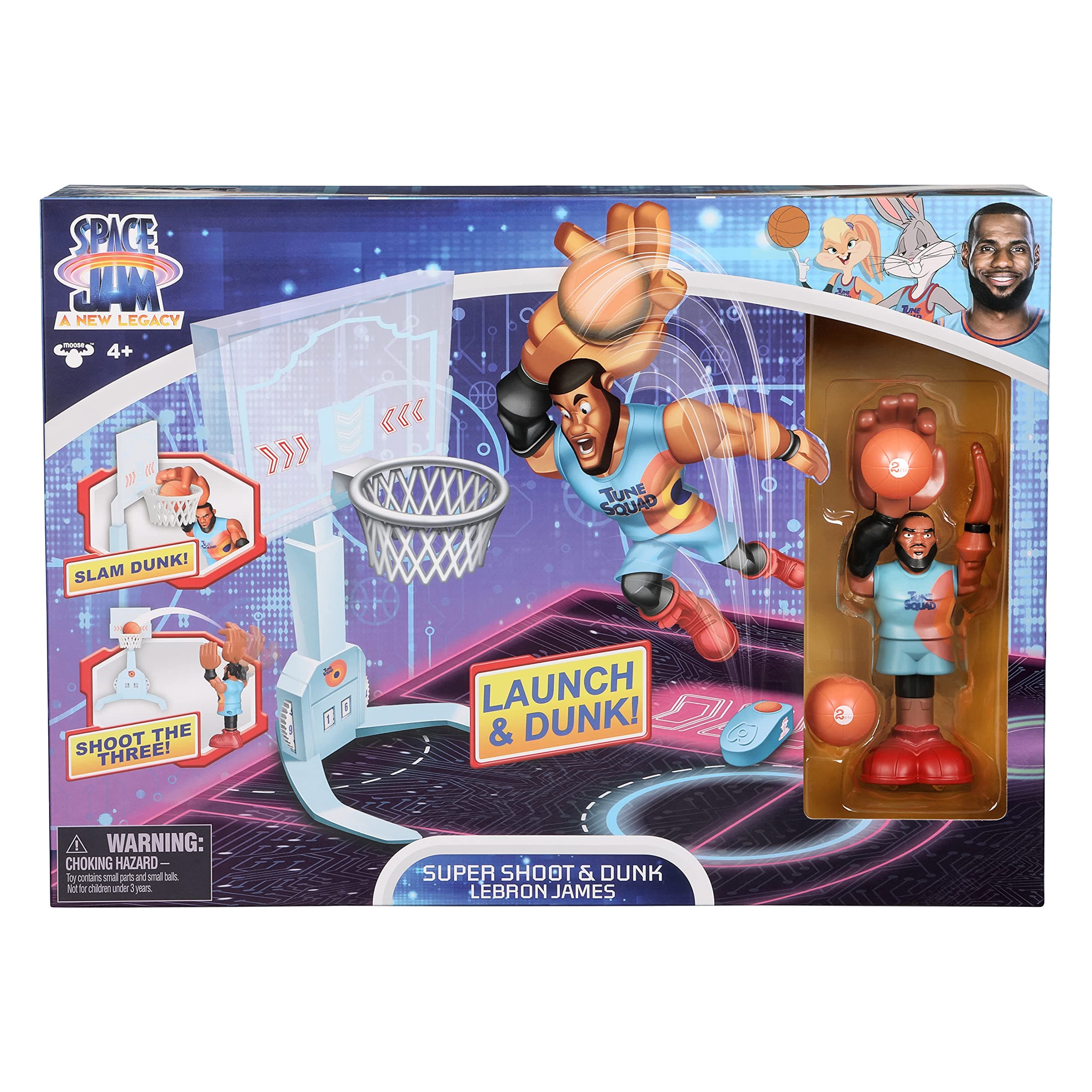 SPACE JAM 14568 A New Legacy Play Set "Dunks" with Super Shoot & Dunk Lebron James Figure