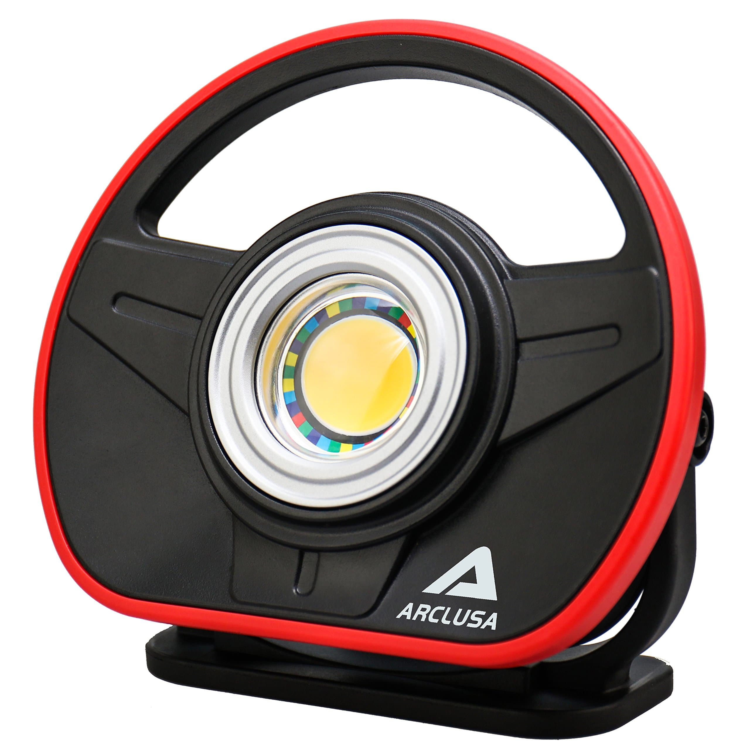 ArclusaCOB 10W LED Work Light Portable with Adjustable Magnetic Stand Cordless 1000 Lumen Color Match, Rechargeable Waterproof Flood Light for Automotive, Car, Garage