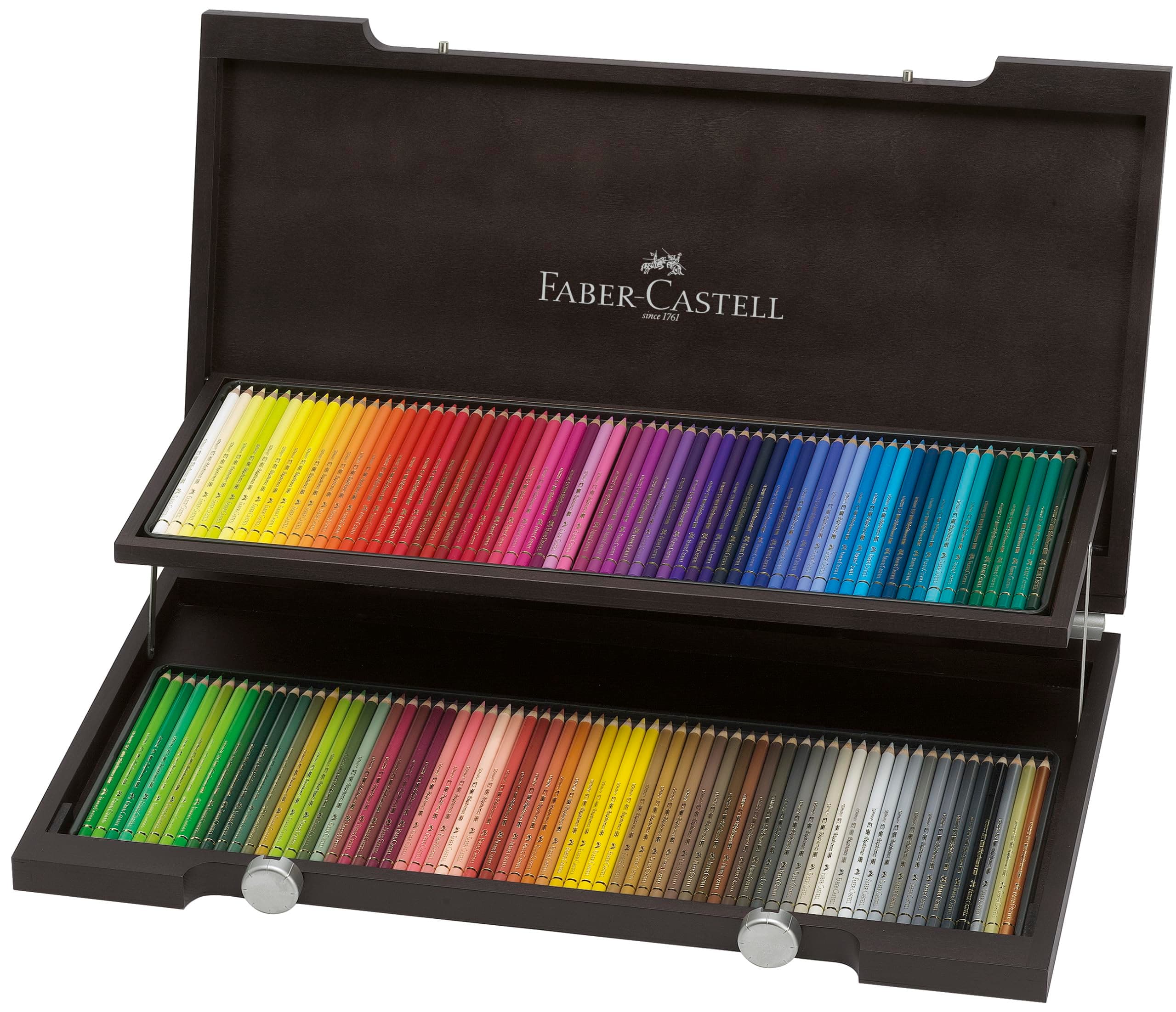 Faber-Castell Art & Graphic Polychromos Colour Pencil, Multicoloured, Wooden Case of 120, for Art, Craft, Drawing, Sketching, Home, School, University, Colouring