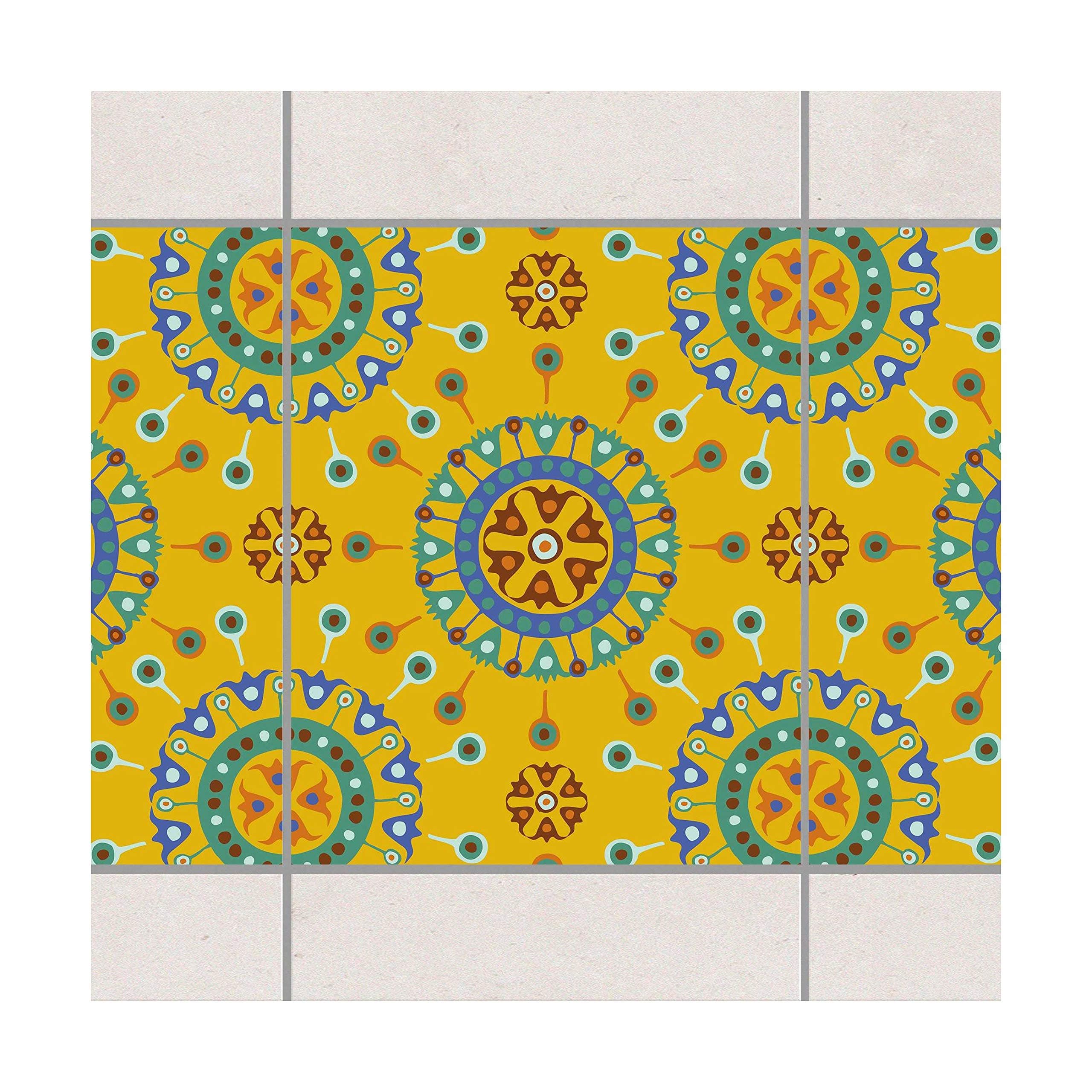 Tile Border - Wayuu Design 25cm x 20cm, Set Size:20 piece