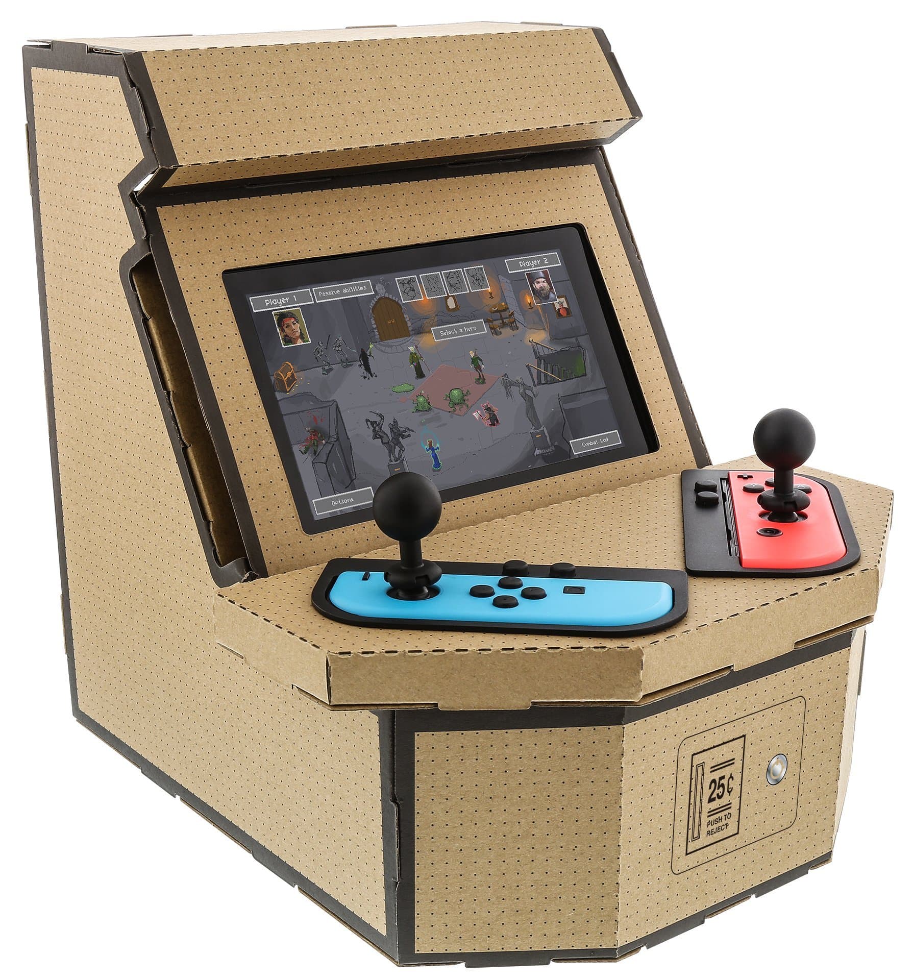 Nyko PixelQuest Arcade Kit - Constructible Arcade Kit with Customizable Pixel Art Sticker Kit and Arcade Stick Toppers for Nintendo Switch