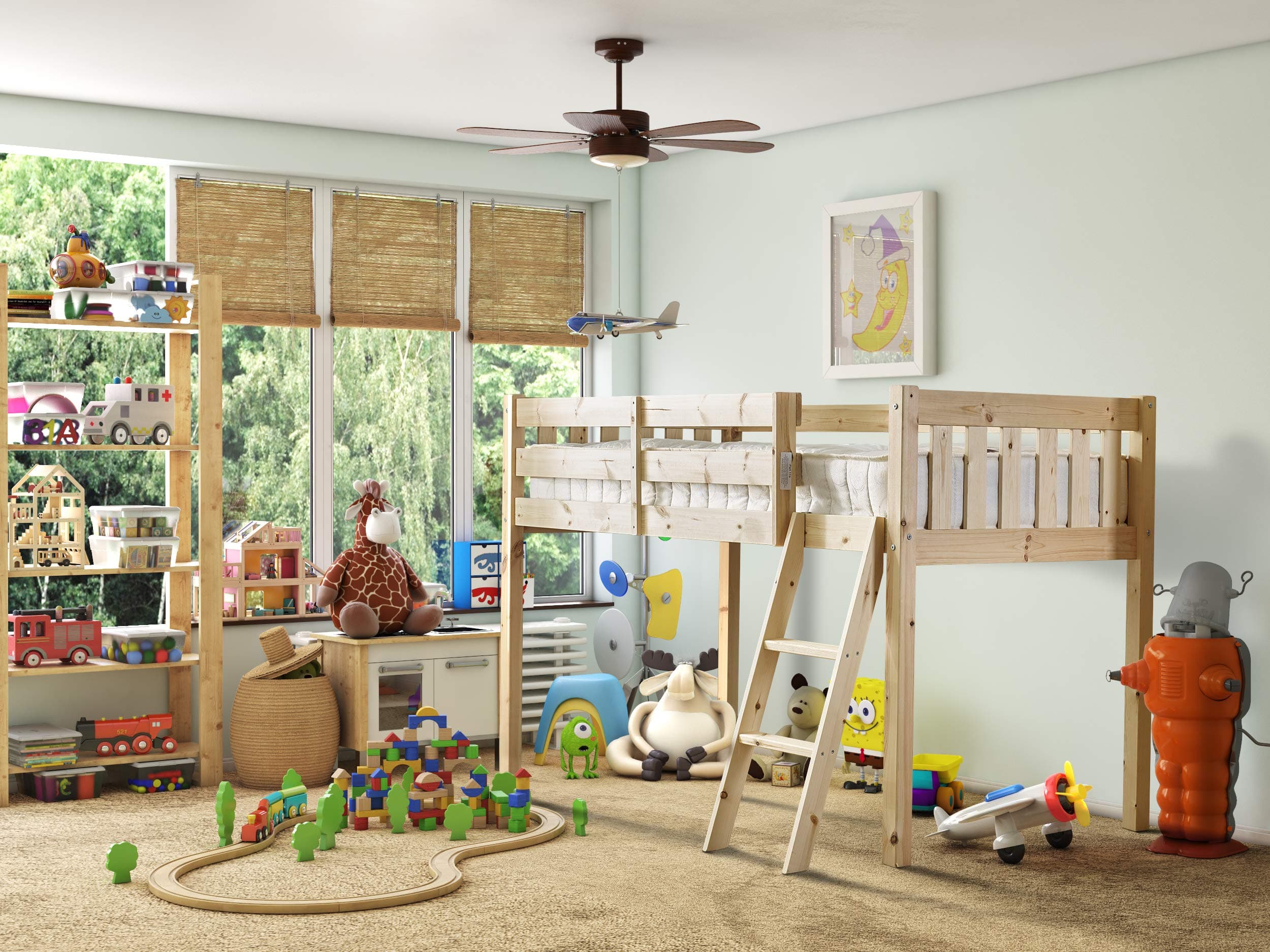 Strictly Beds and Bunks Limited - Avalon Midi Sleeper Cabin Bed, 3ft Single