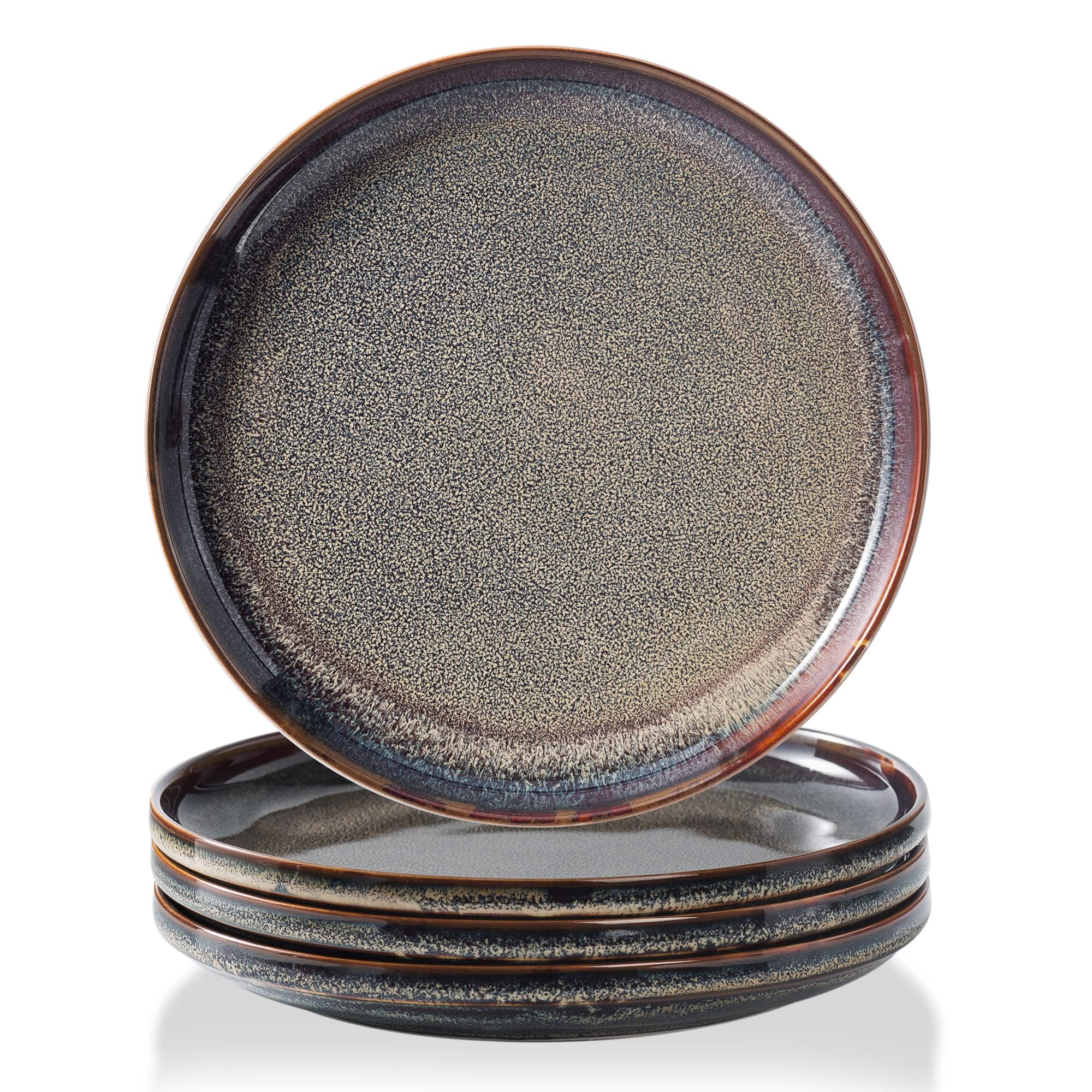 8/10 Inch Ceramic dinner plates set of 4