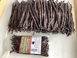 2oz Madagascar Organic Vanilla Beans Extract Exclusive Grade B. Certified USDA Organic | Weight - 2 Ounces (1/8 Lb) by FITNCLEAN VANILLA Bulk Dry Whole NON-GMO Pods