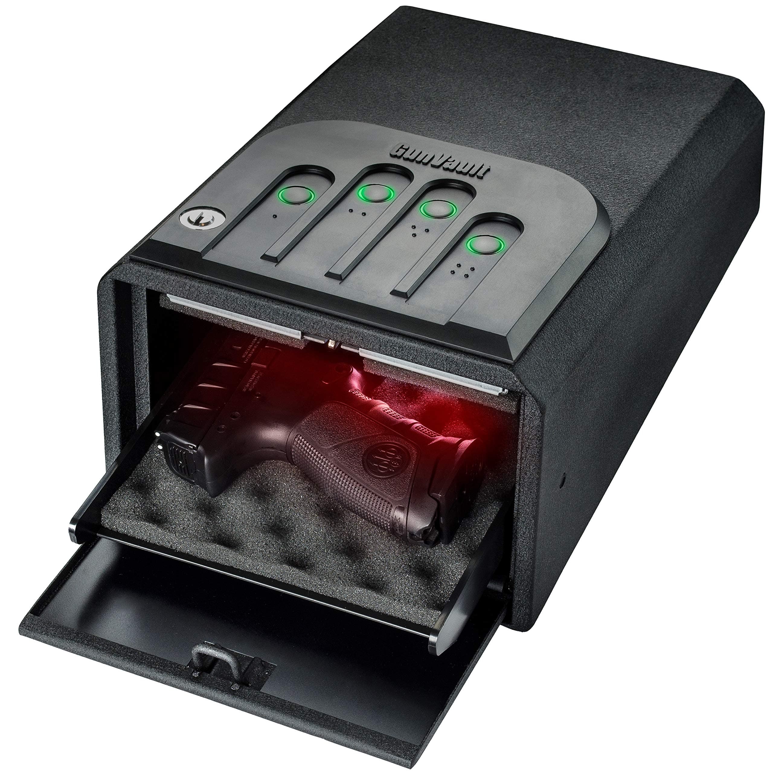 GV1050 MiniVault Quick Access One Gun Safe With Illuminated NoEyes Keypad