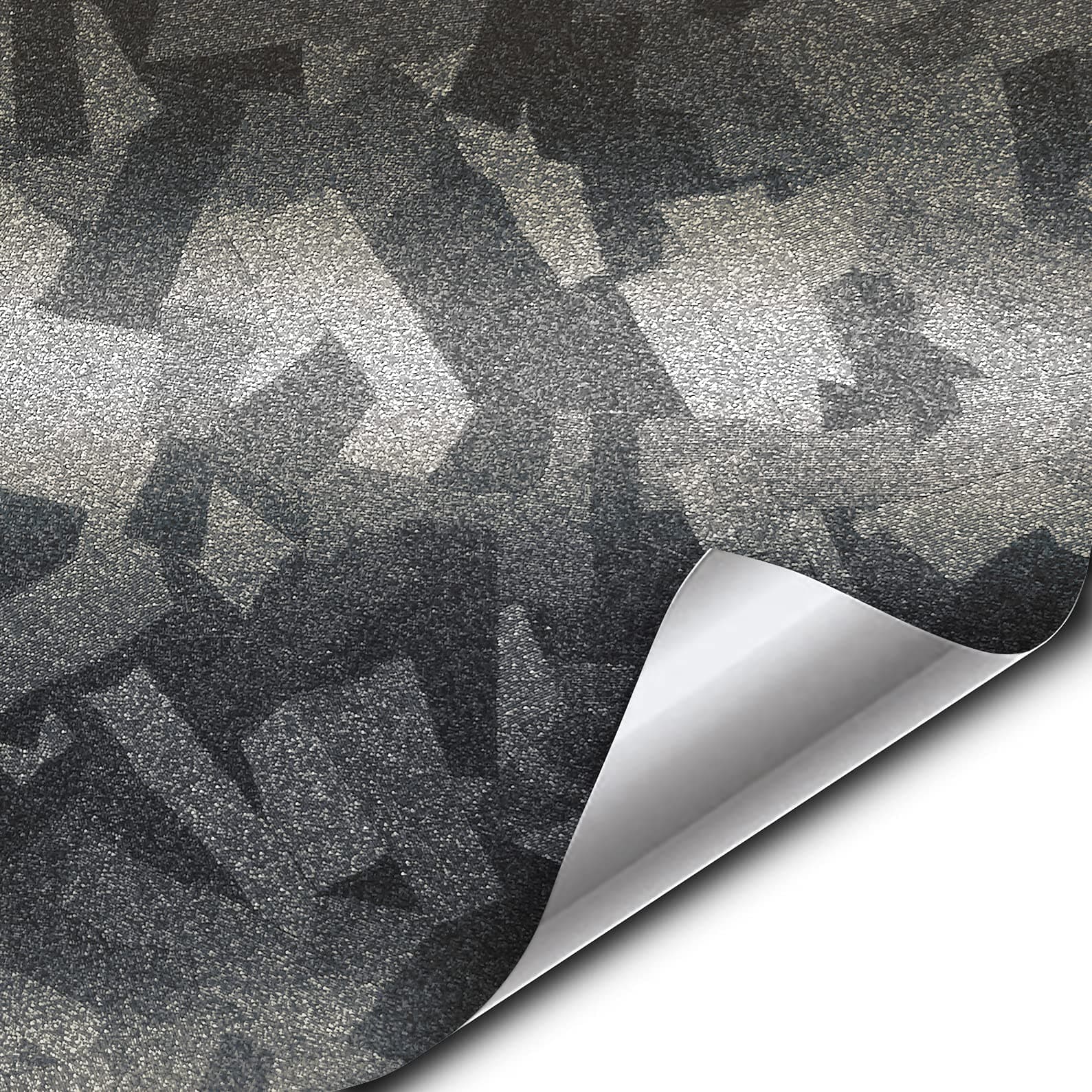 VViViD+ Forged Composite Carbon Patternless Car Vinyl Wrap Roll (1.5ft x 5ft, Ghost Metal)