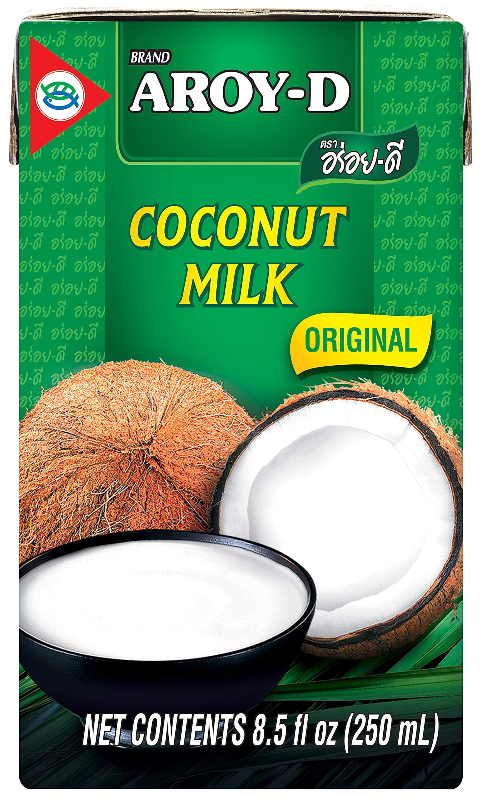 Aroy-D Coconut Milk 8.5 Fl Oz, Pack of 6