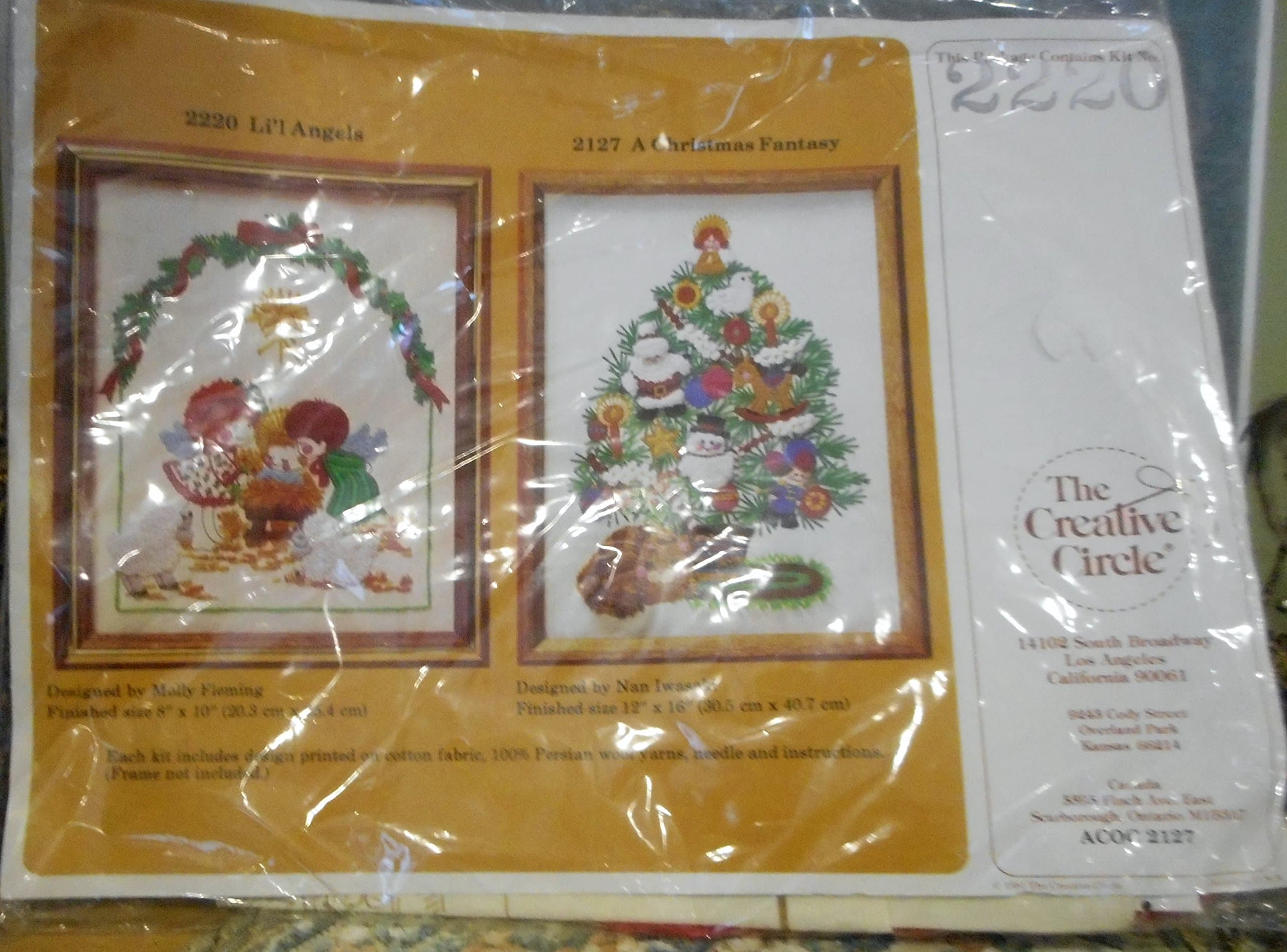 The Creative Circle "Li'l Angels" Needlework Kit 2220 By Molly Fleming Vintage