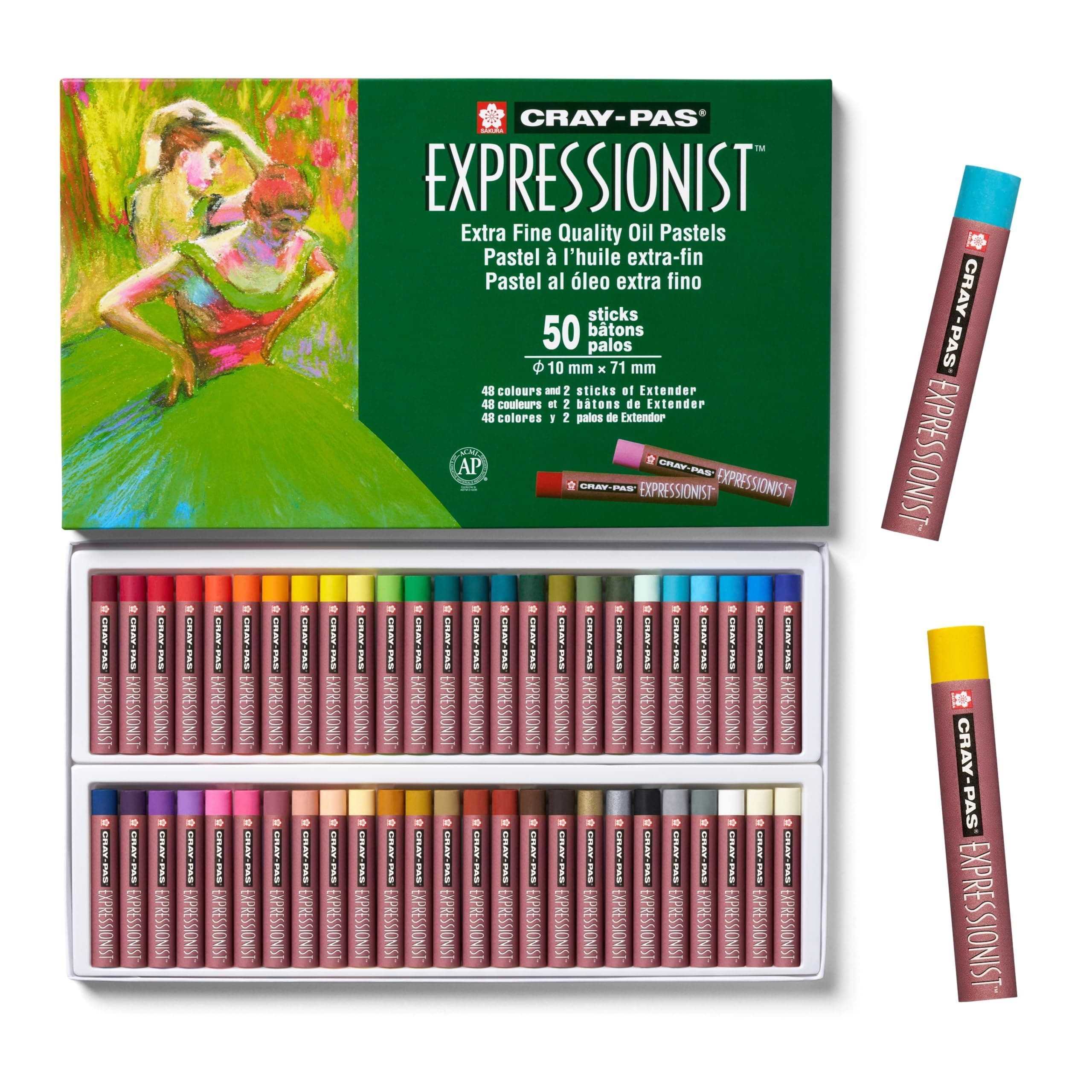 Cray Pas Expressionist Oil Pastels Assorted Colours (Pack of 50)