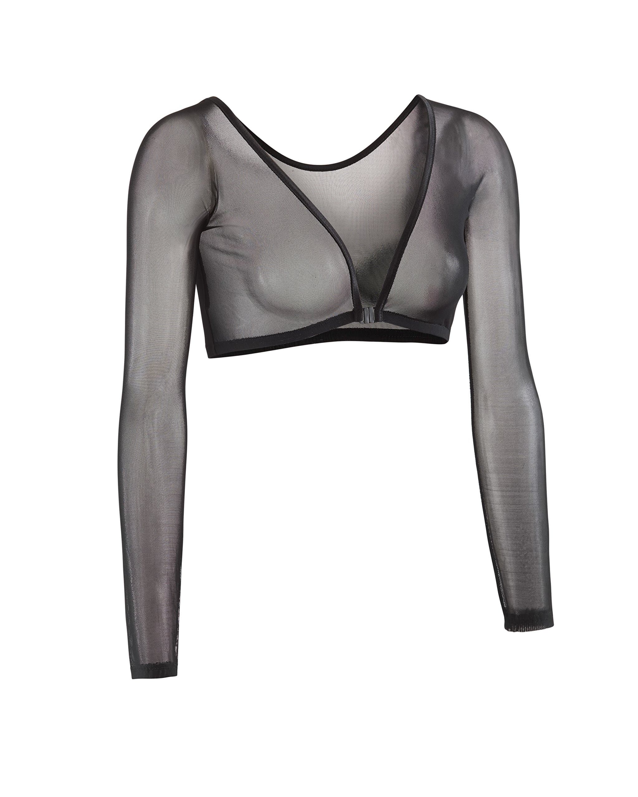 Sleevey Wonders Women’s 3/4 Length Slip-On Mesh Sleeves – Sheer Reversible Arm Cover Up, Cooling Shrug Bolero for Dresses