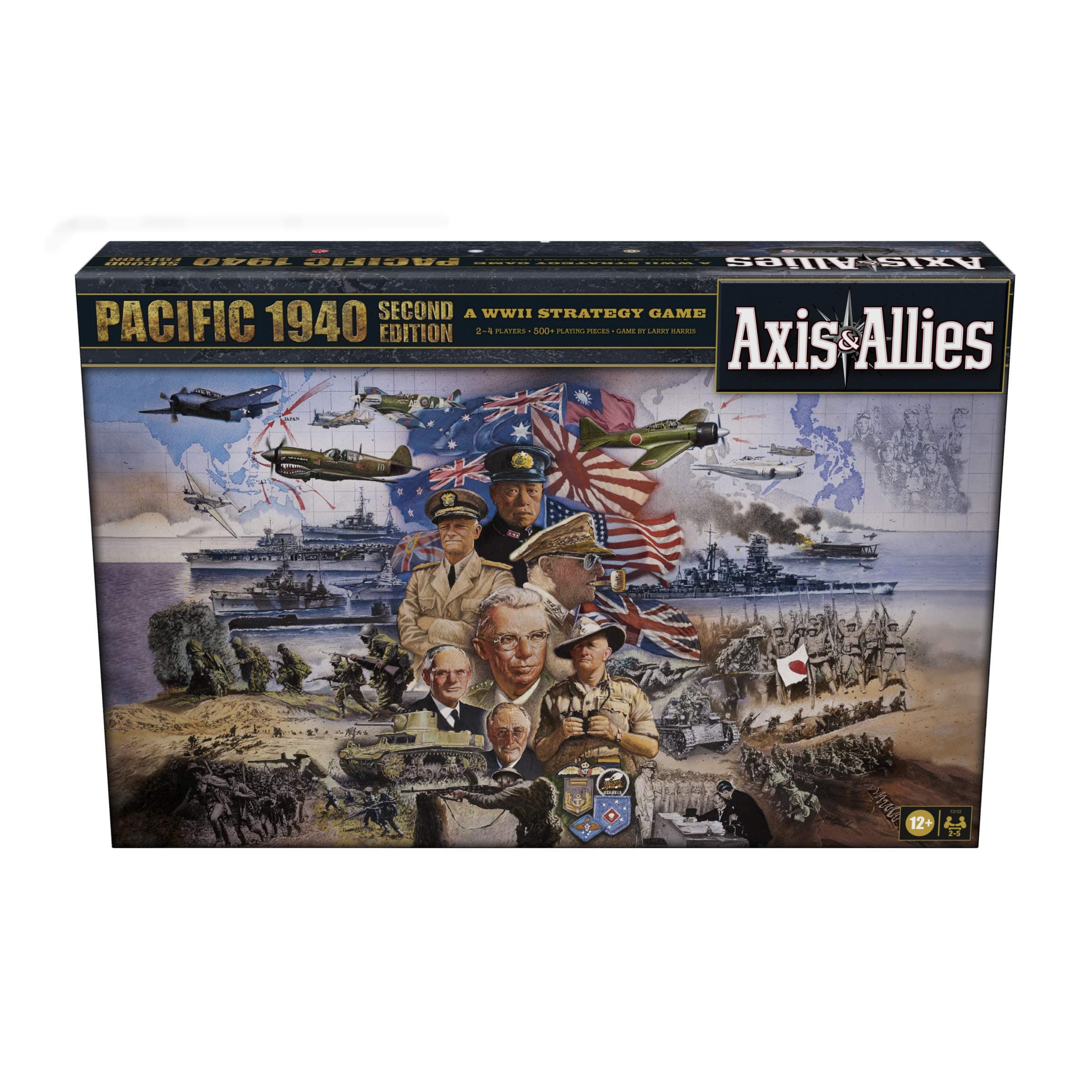 Hasbro Gaming Avalon Hill Axis & Allies Pacific 1940 Second Edition WWII Strategy Board Game, with Extra Large Gameboard, Ages 12 and Up, 2-4 Players