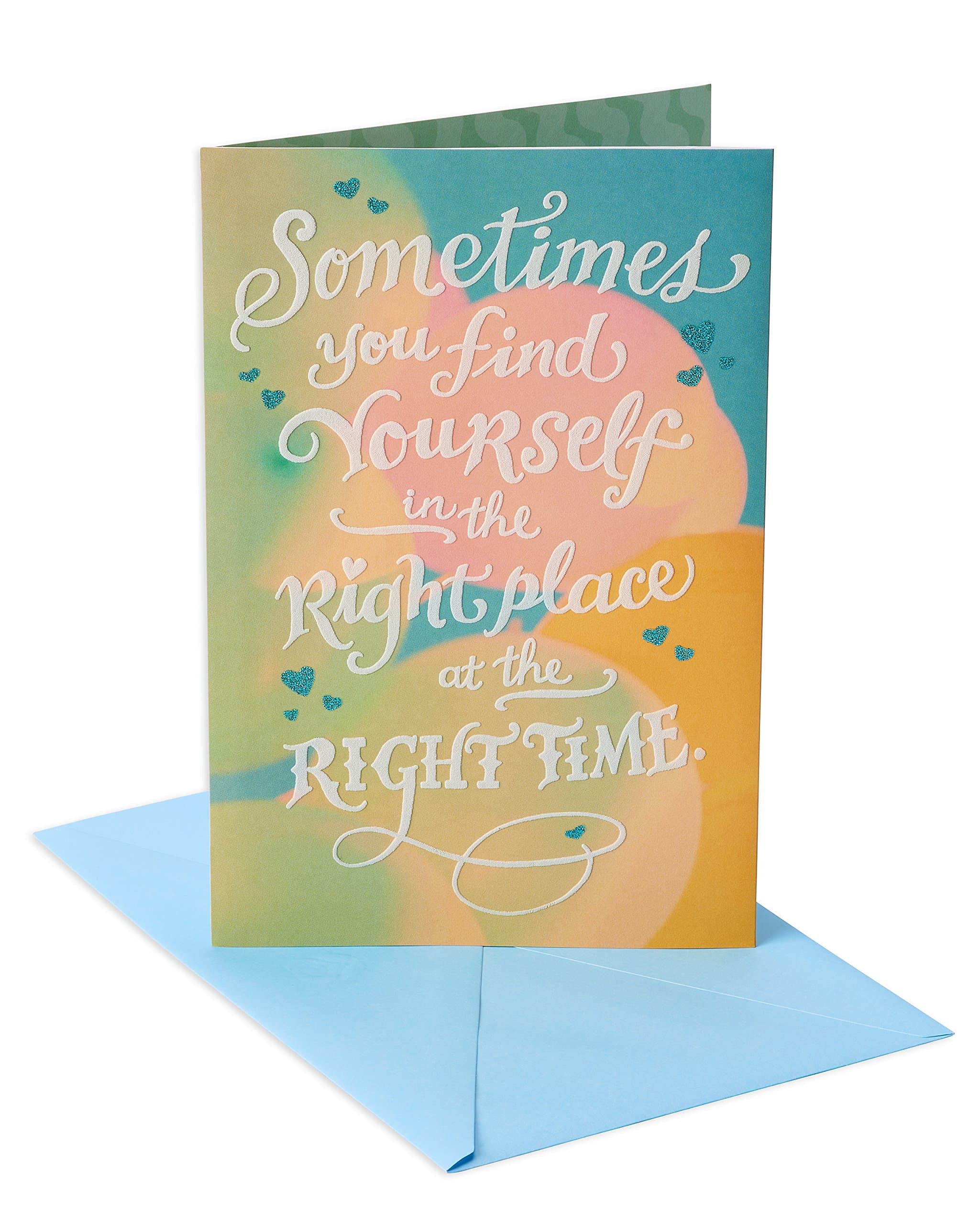 American Greetings Romantic Birthday Card (Right Place, Right Time)