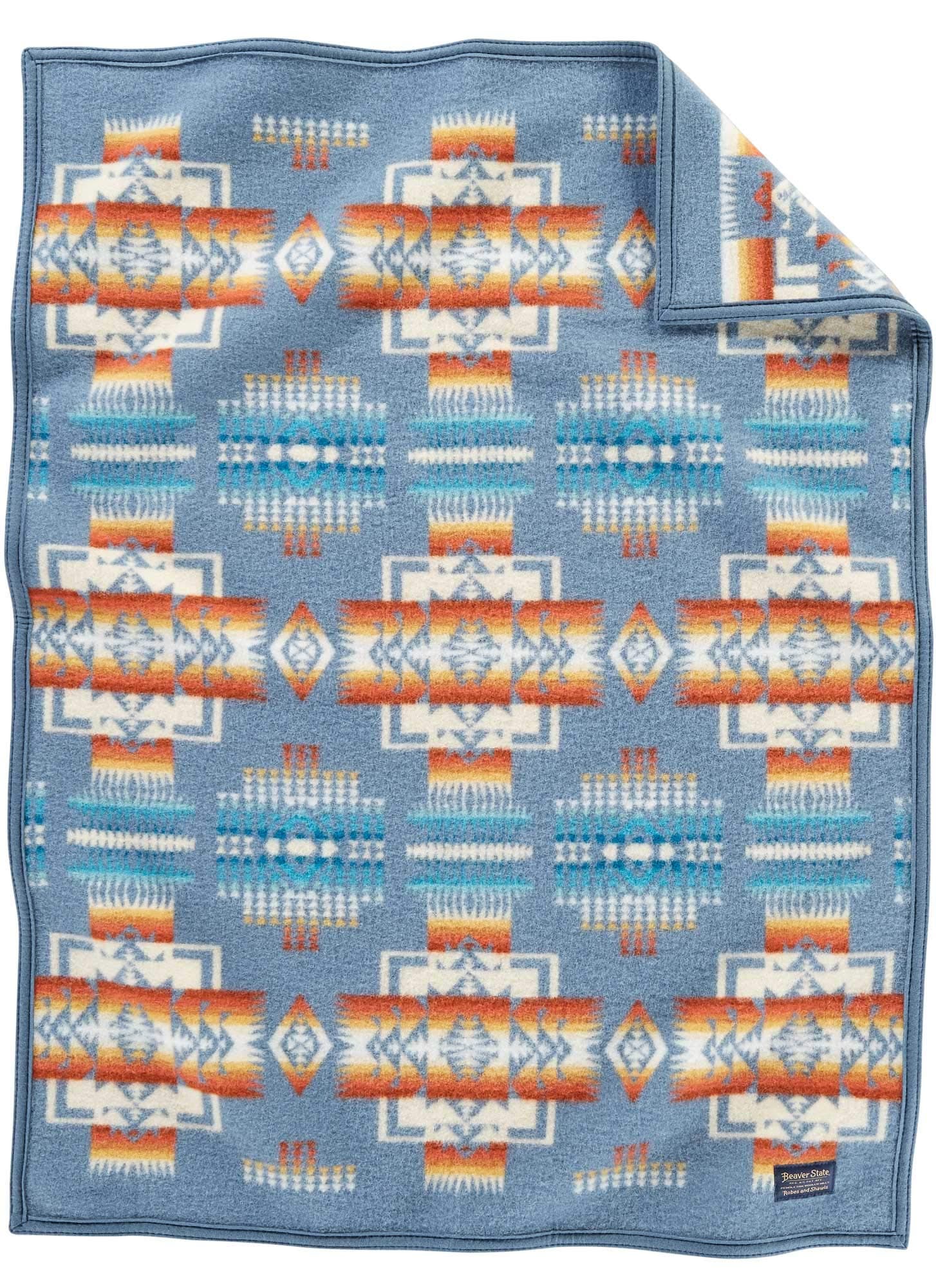 Pendleton Chief Joseph Crib Blanket-Slate