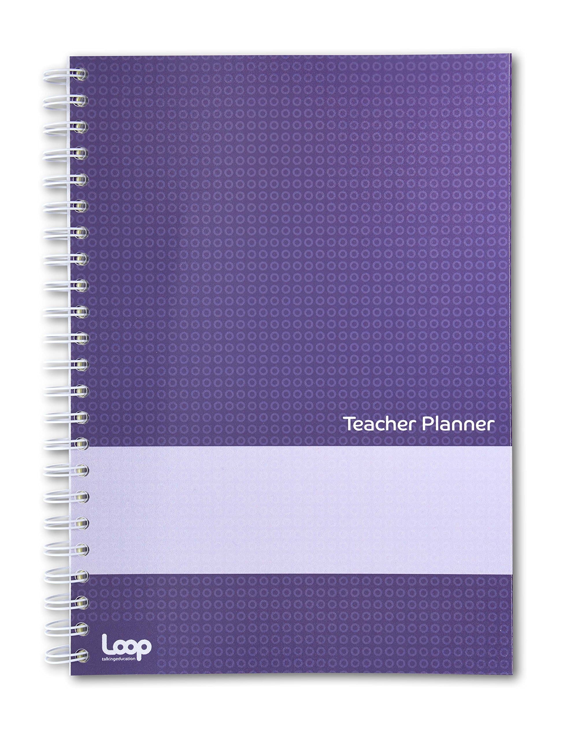 A4 5 Lesson Academic Teacher Planner, Purple