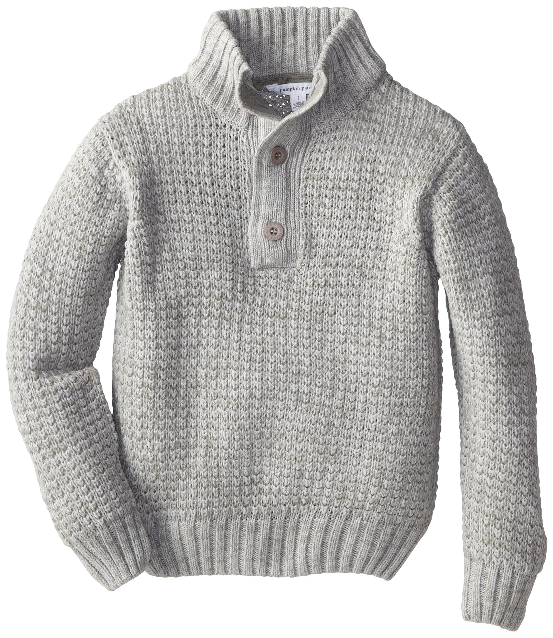 Pumpkin Patch Little Boys' W S Half Placket Knit Jumper