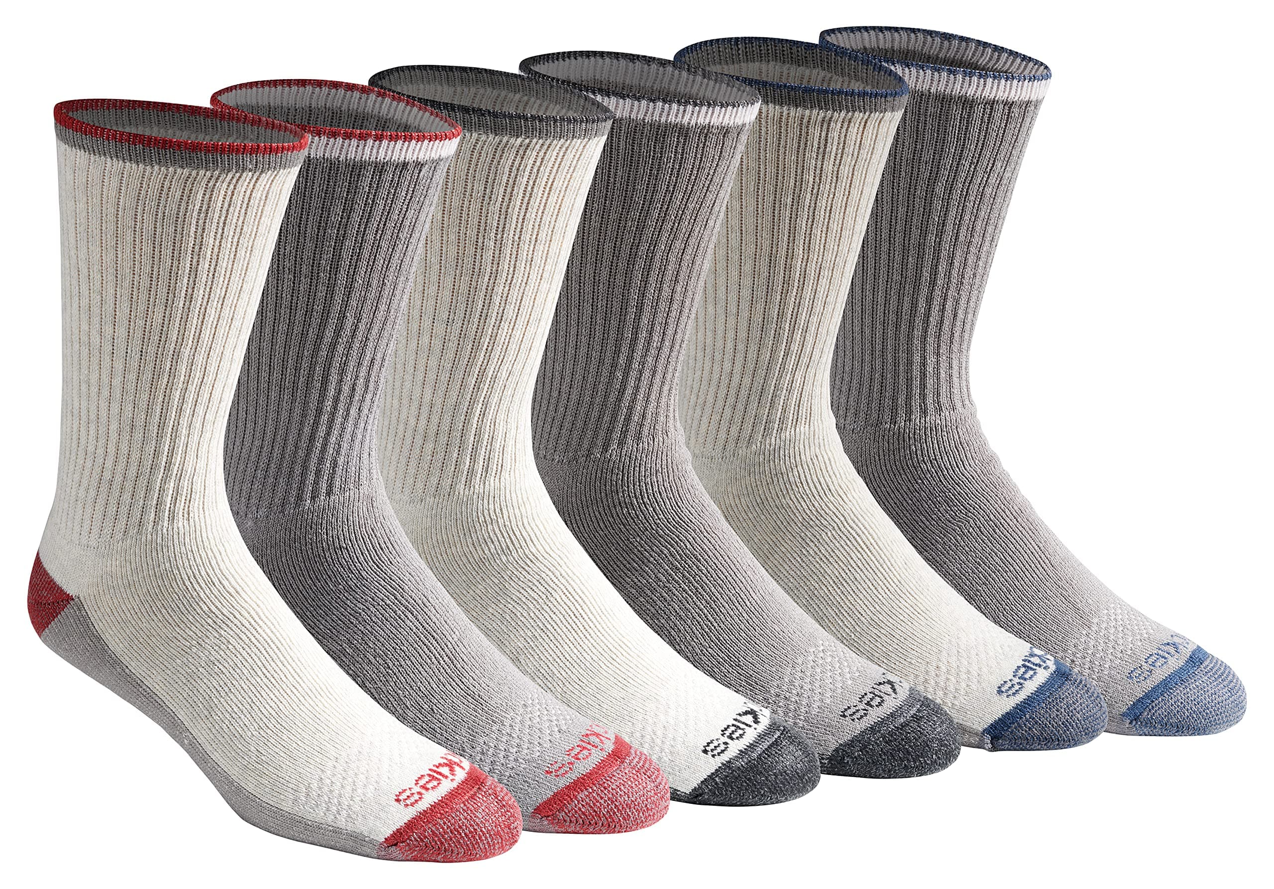 Dickies Men's Dri-Tech Original Moisture Control Crew Socks, Available in M-XXL (6, 12, 18 Pairs)