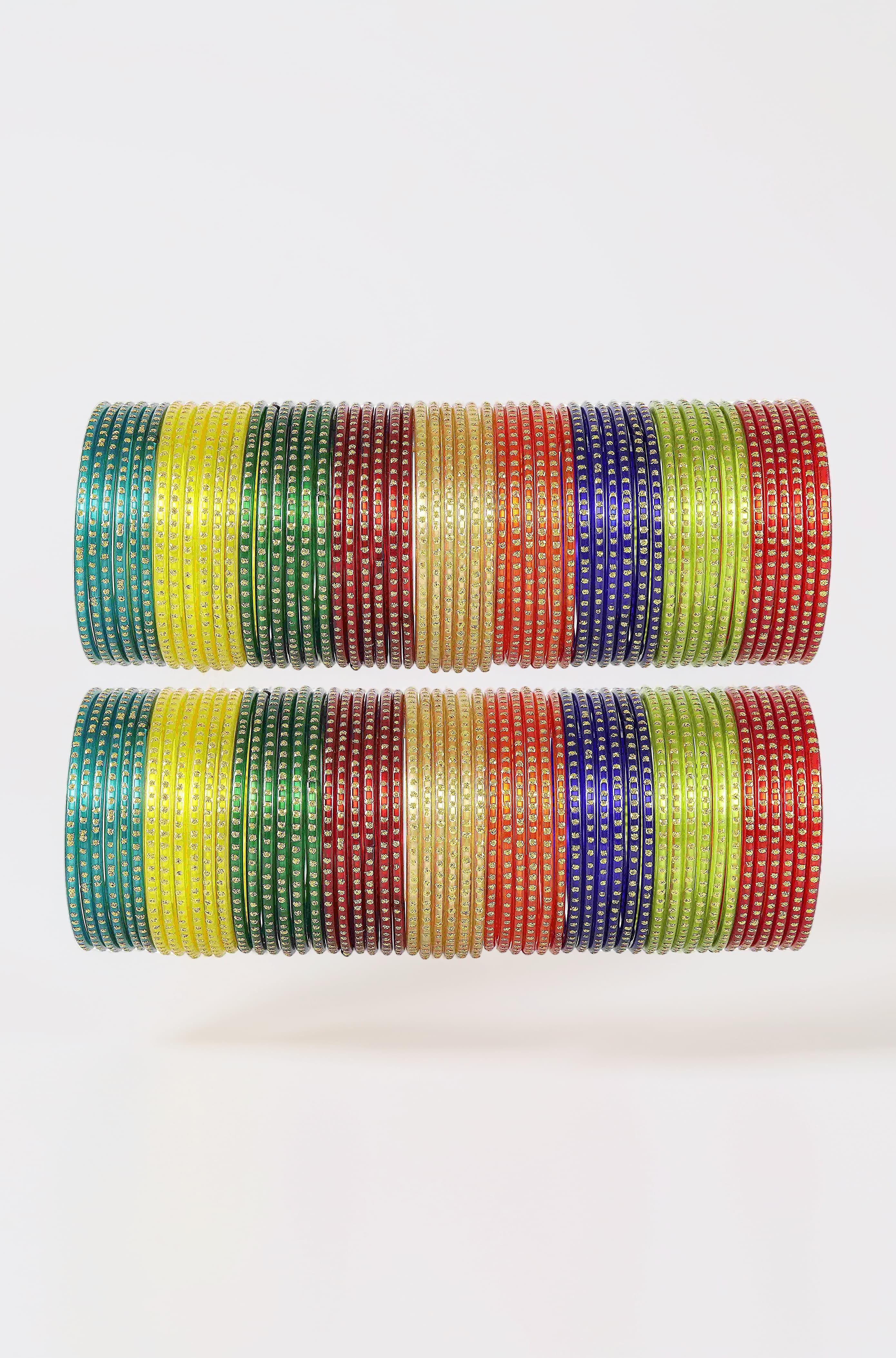 NMII Glass with Plain and Simple Design Glossy Finished Fancy Bangle Set For Women and Girls | Glass Bangles | Stylish Women's Bangles